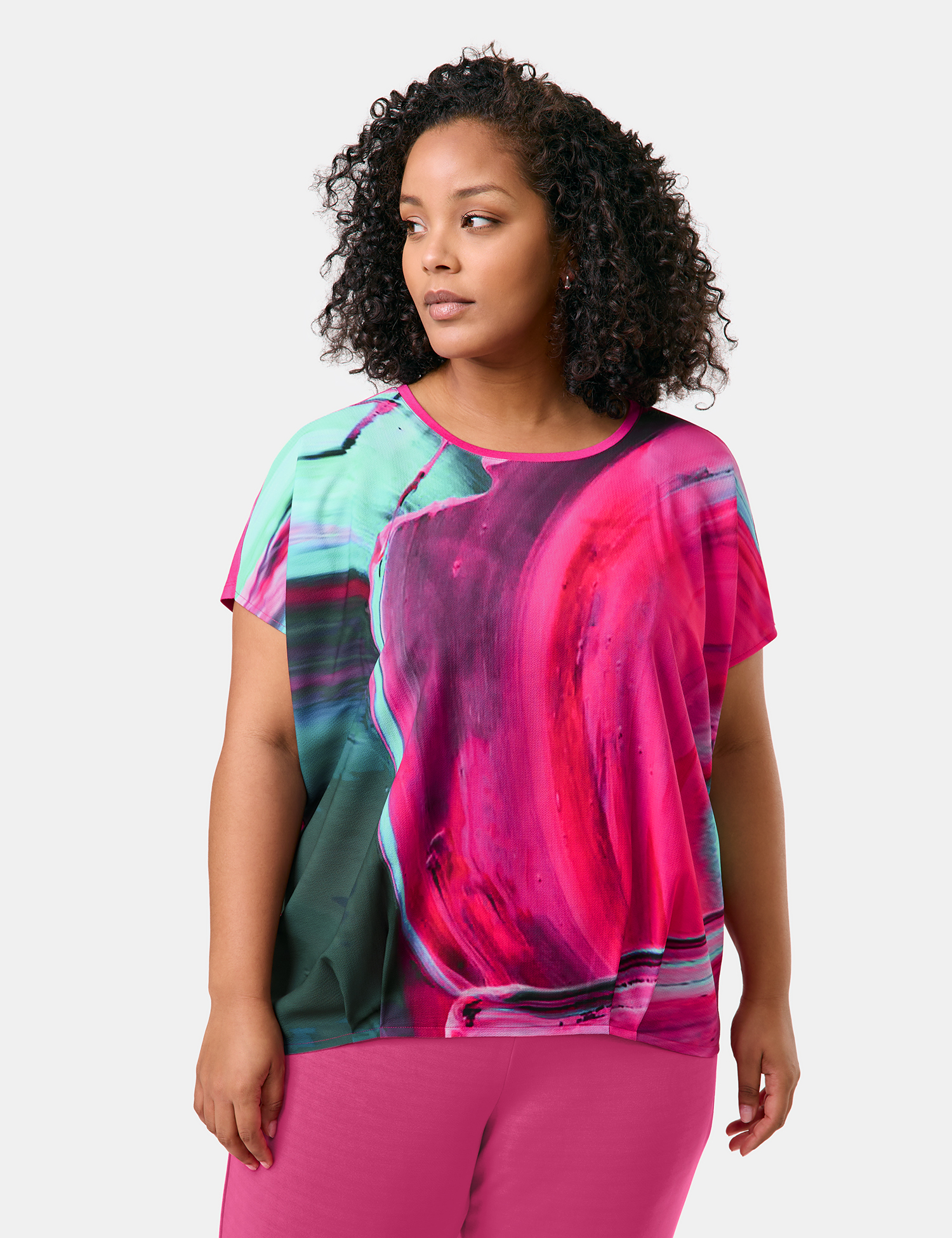 Blusenshirt mit abstraktem Print