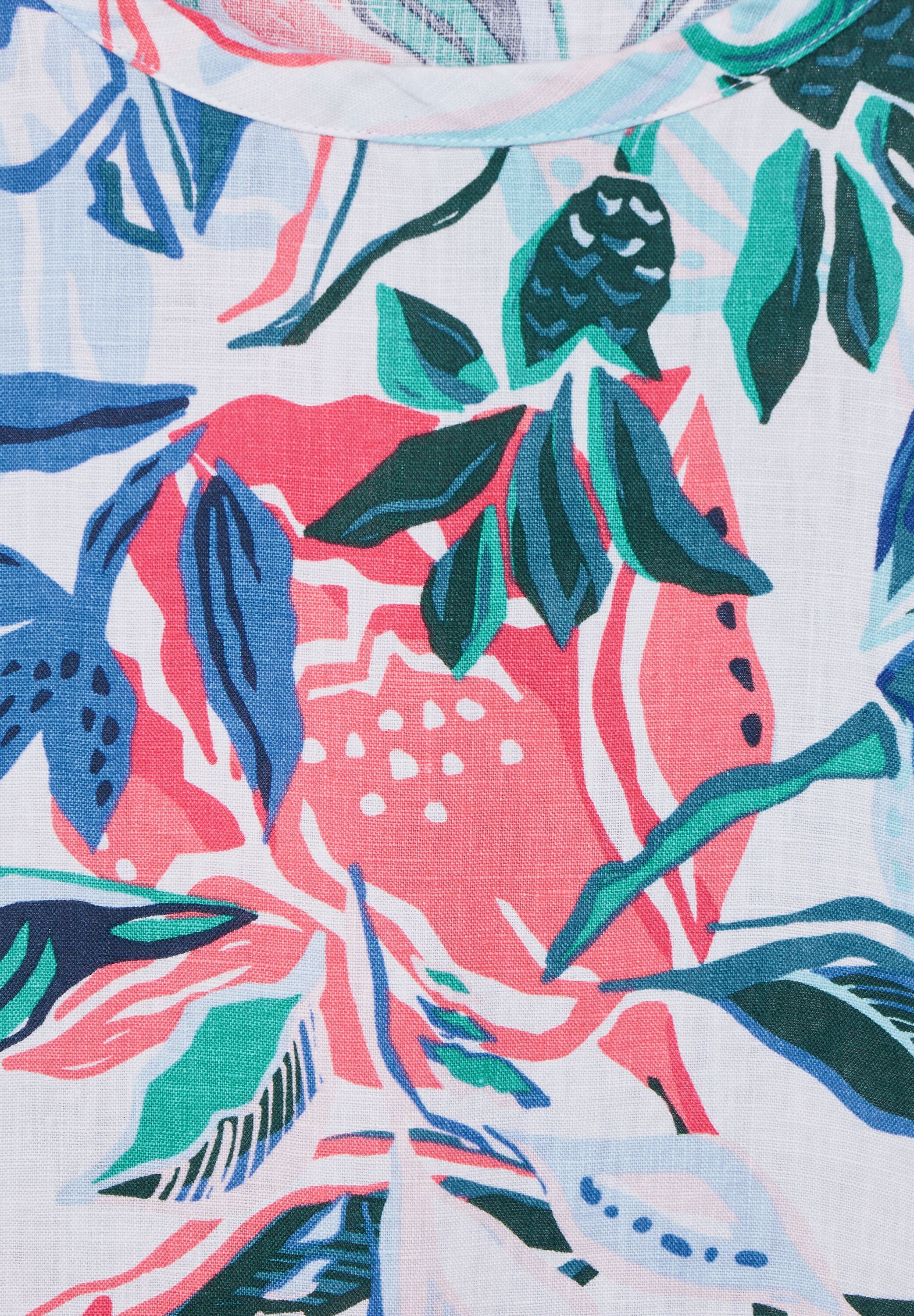 Leinenkleid mit Blumenprint