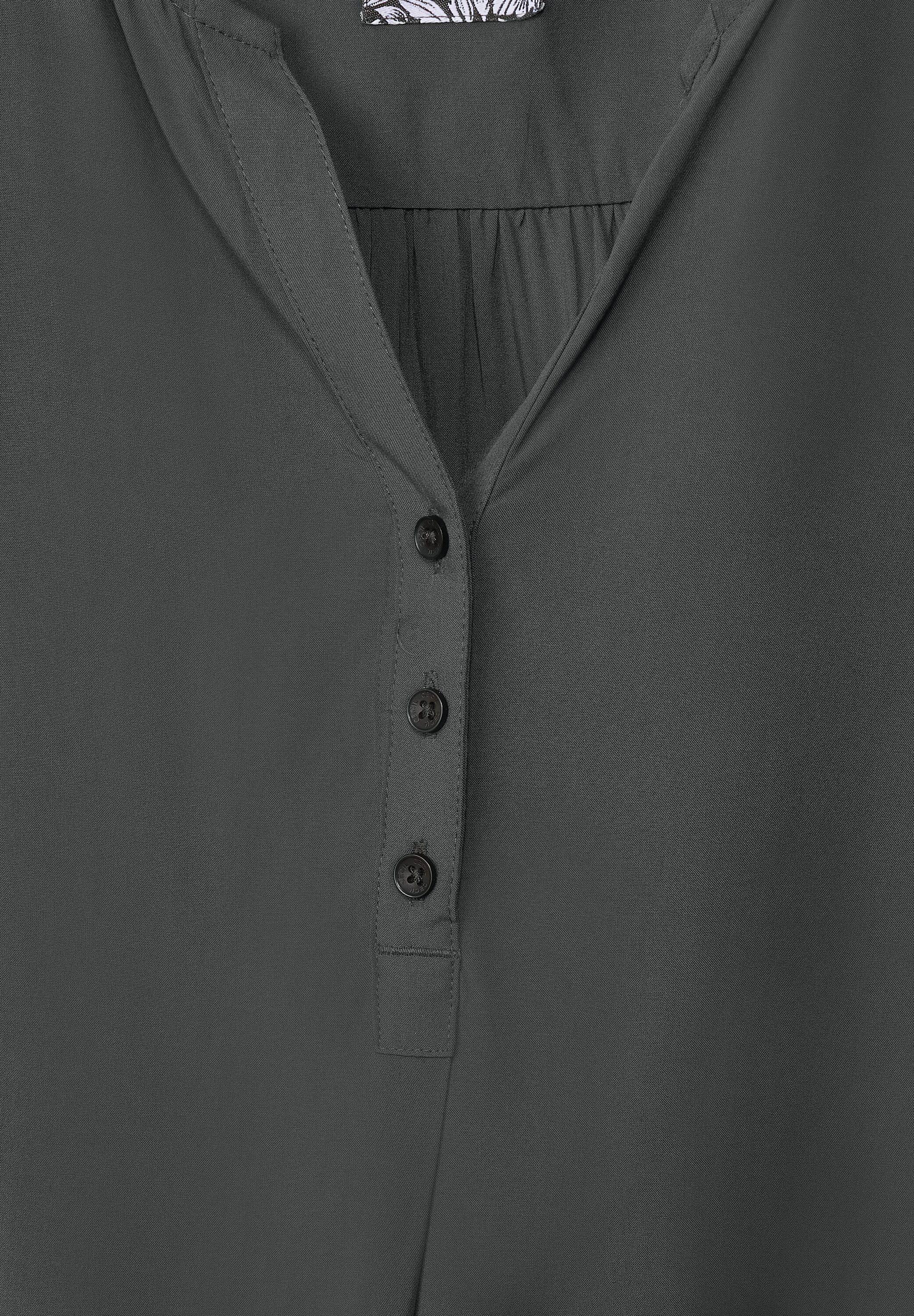 Unifarbene Basic Bluse