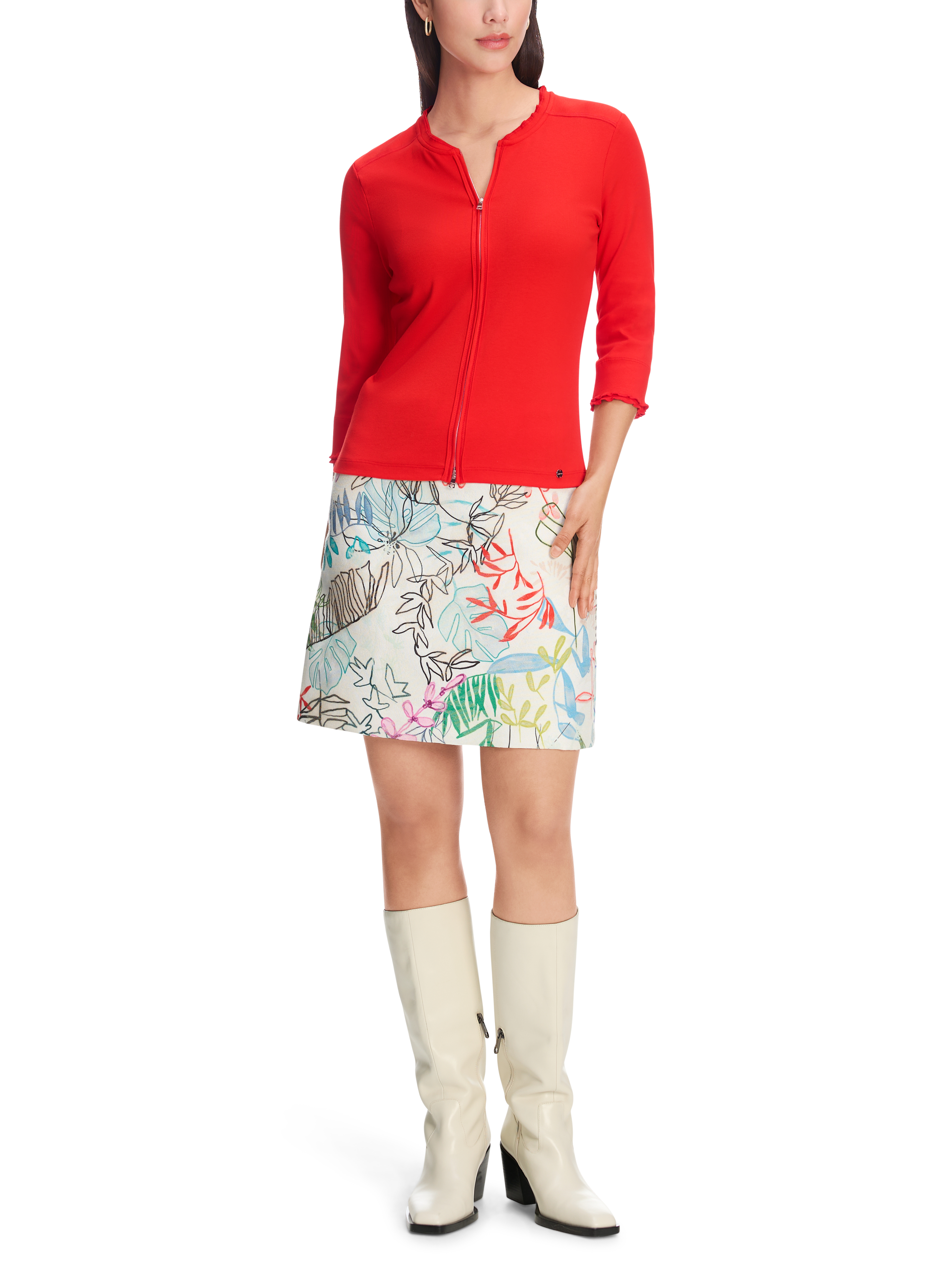 Uni Jacke in Cotton-Ripp