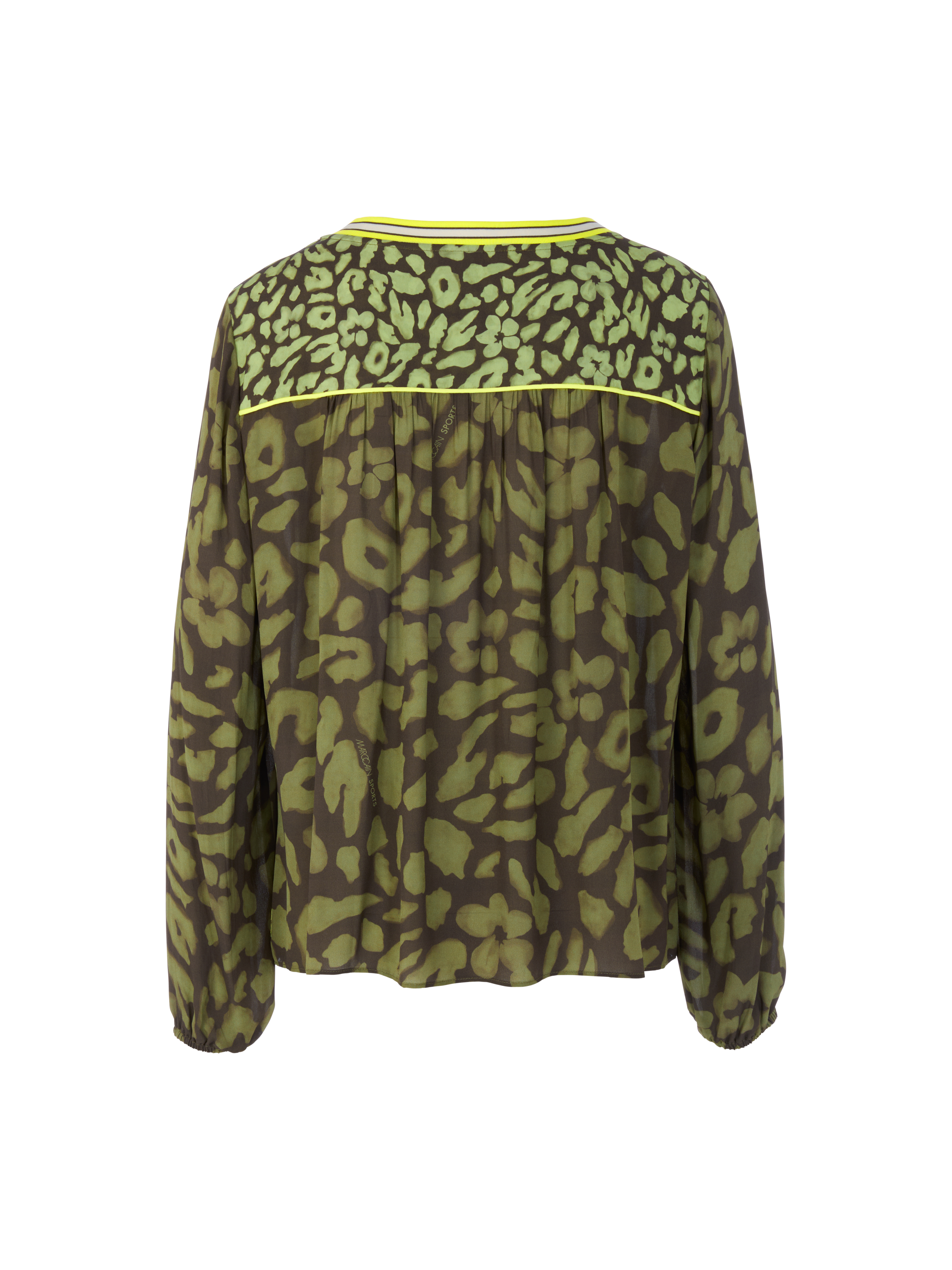 Schlupfbluse mit Leo-Druck