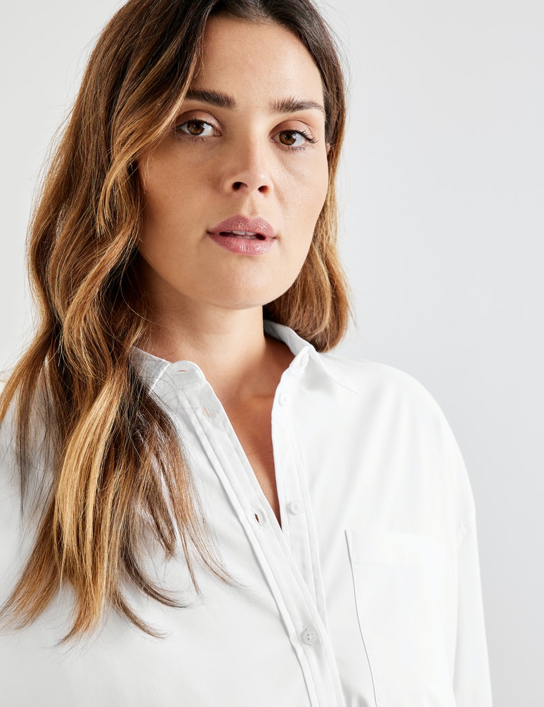 Klassische Longbluse Organic Cotton