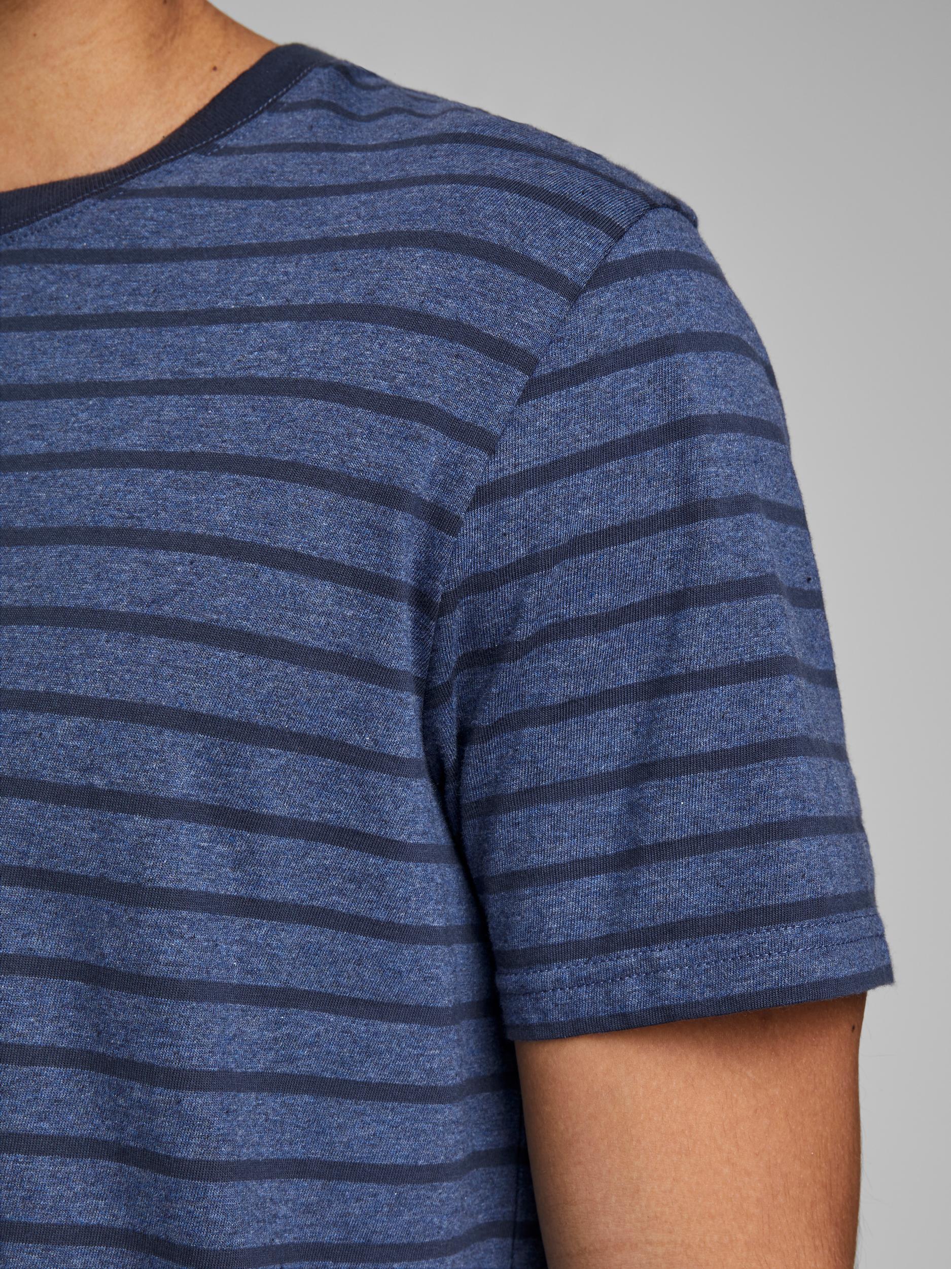JJESTRIPED TEE SS CREW NECK STS