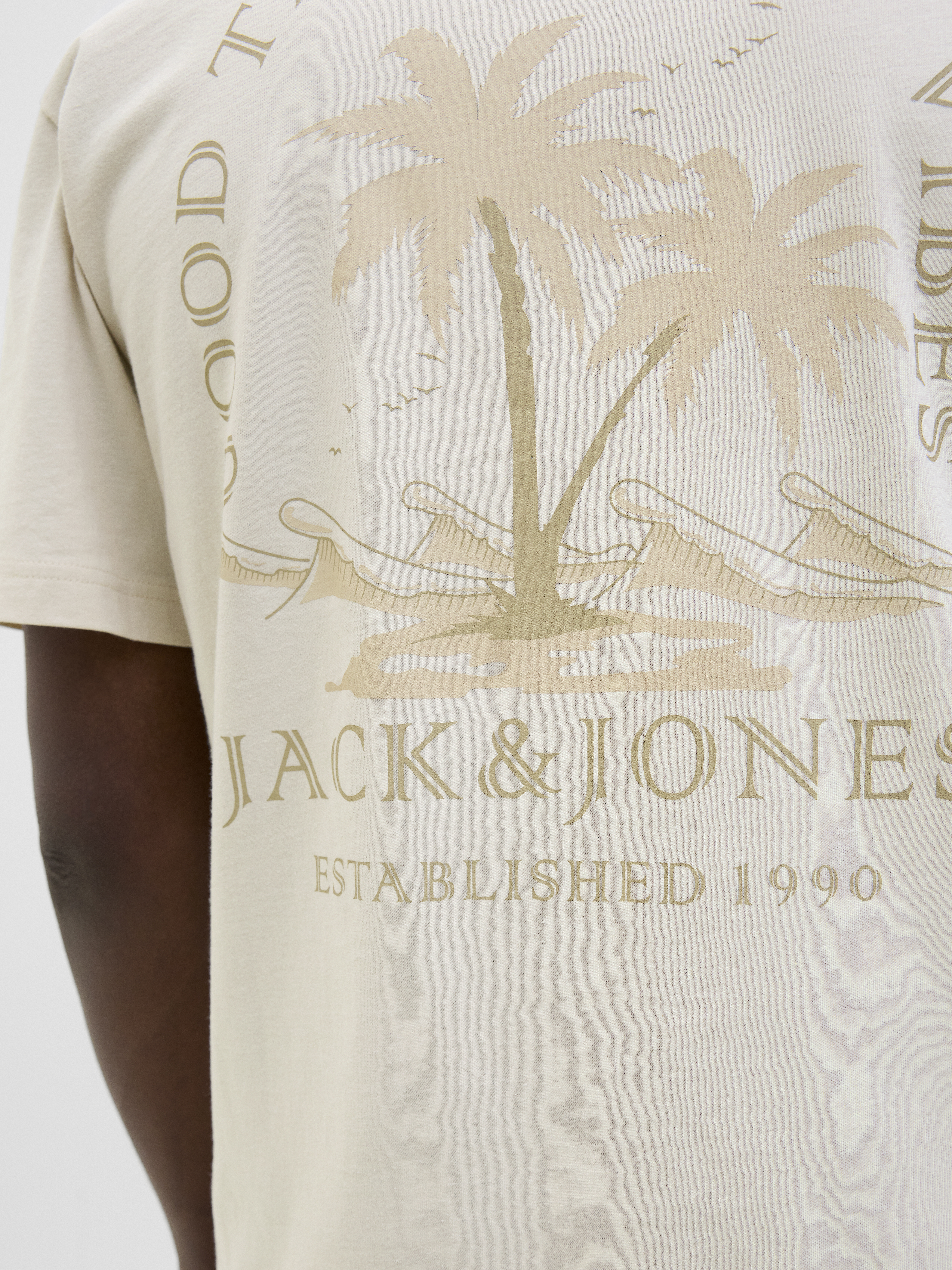 JJSUMMER VIBES TEE SS CREW NECK LN