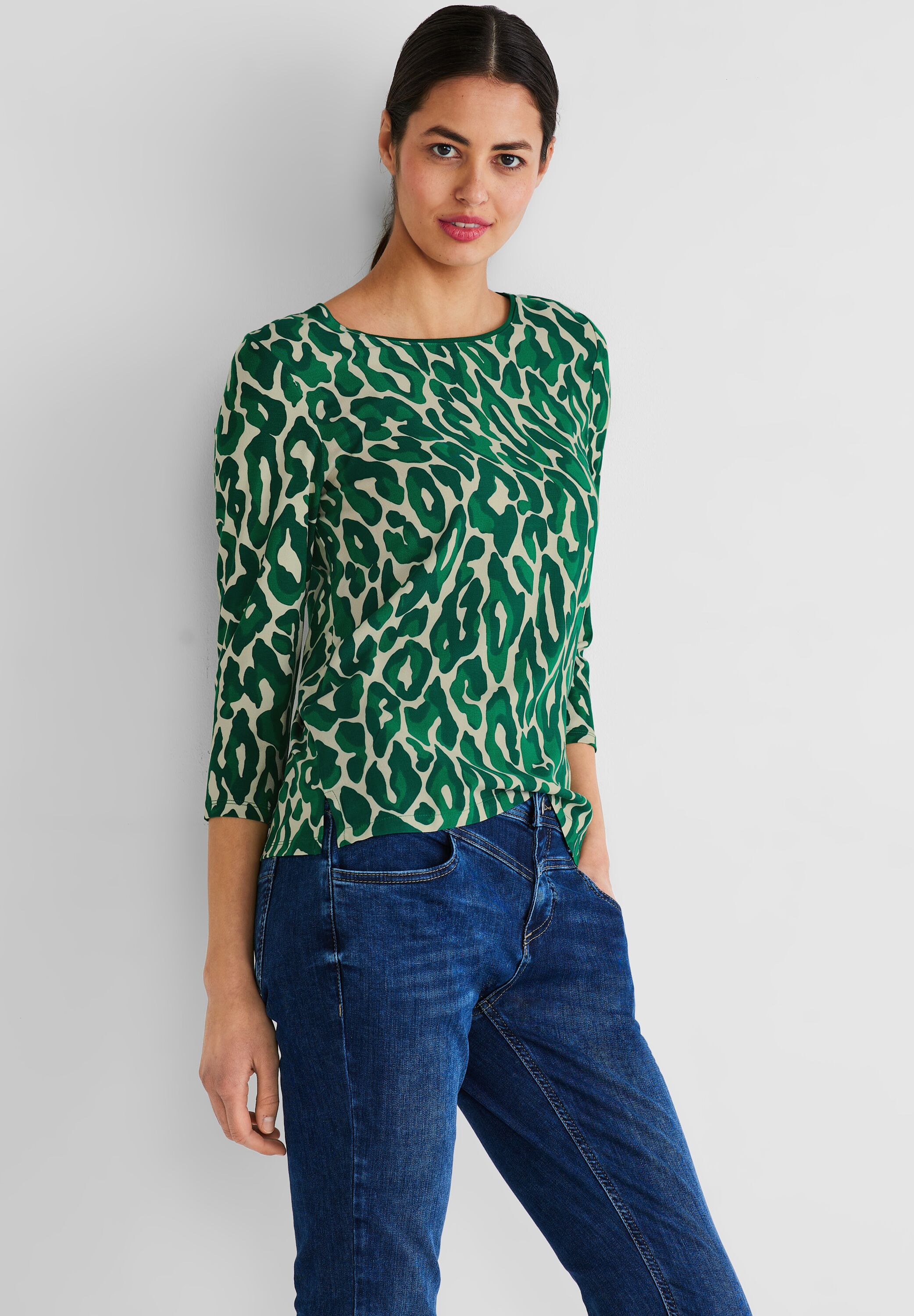 Shirt mit Leo Print
