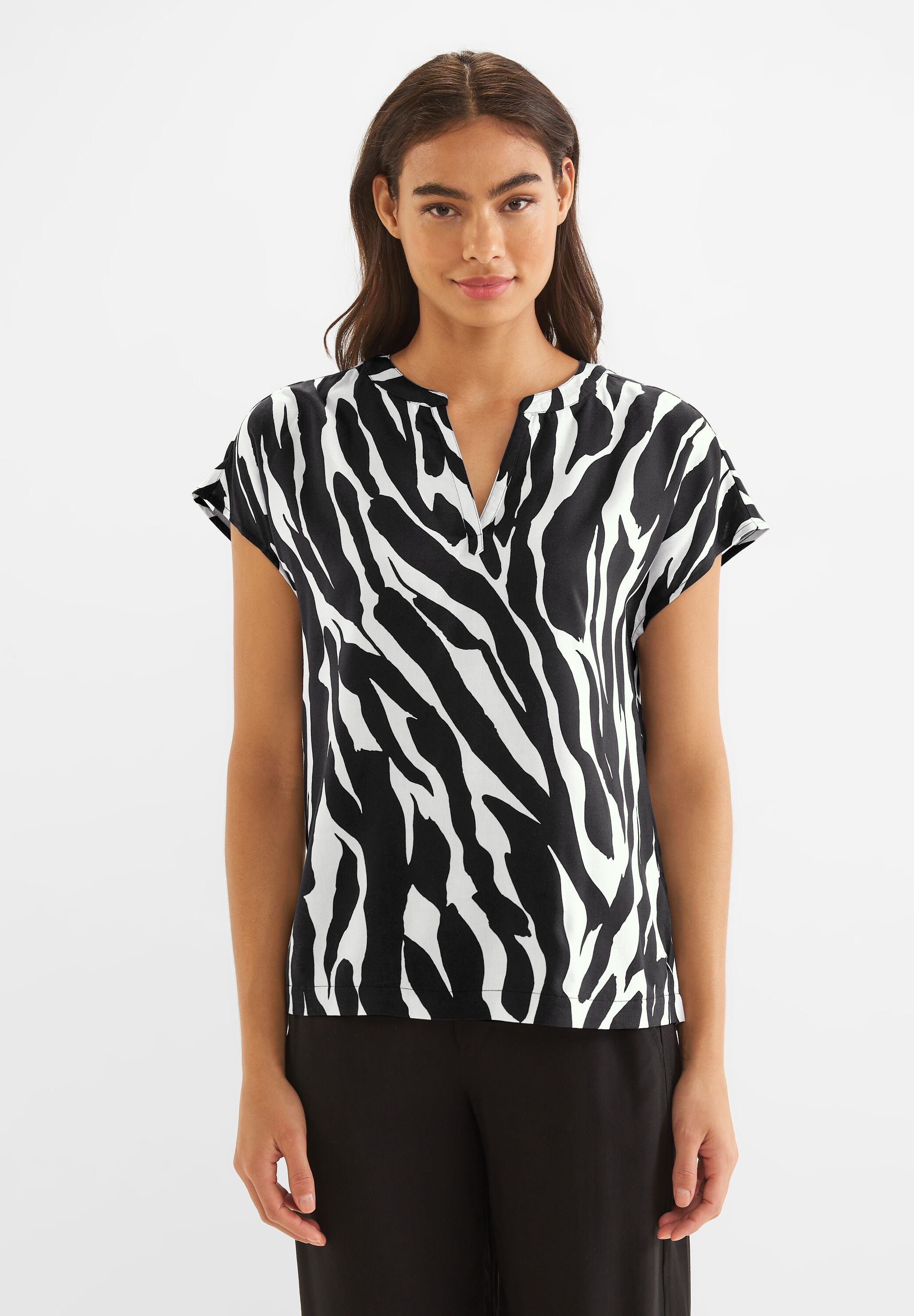 Zebraprint Blusenshirt