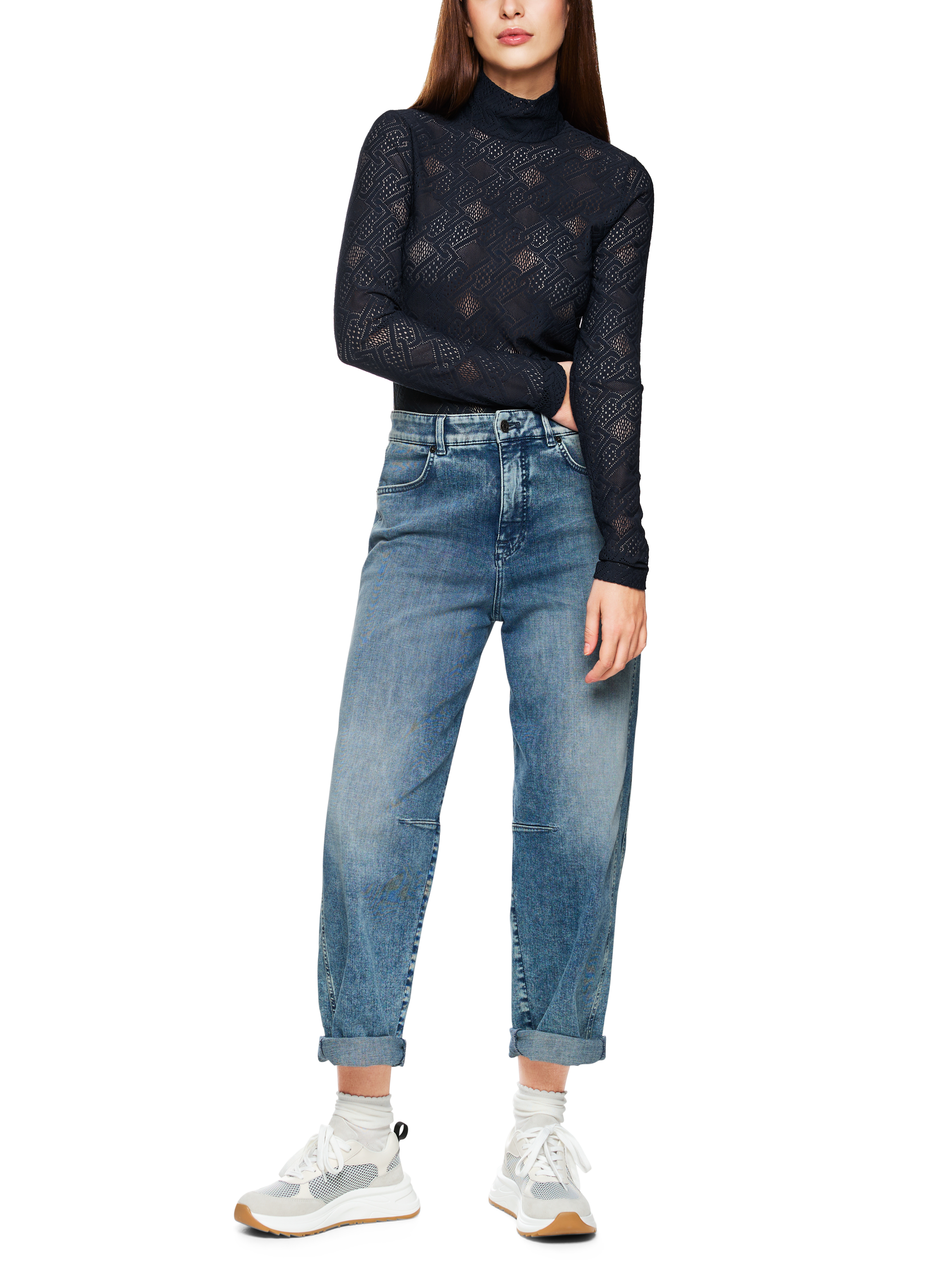 Shirt aus Logospitze