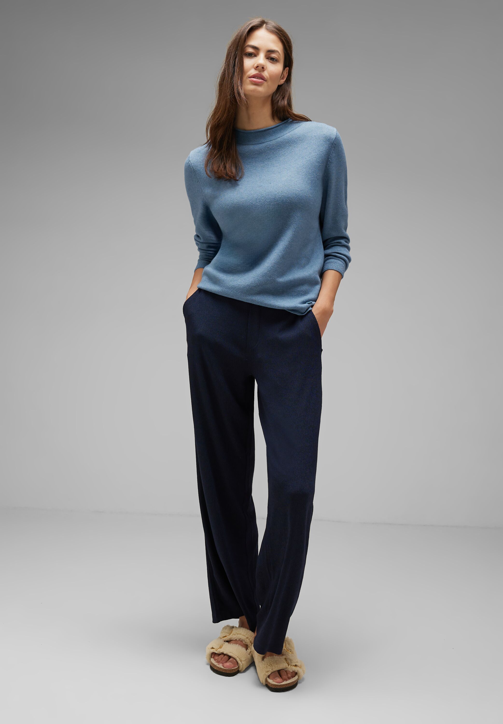 Pullover in Melange Optik