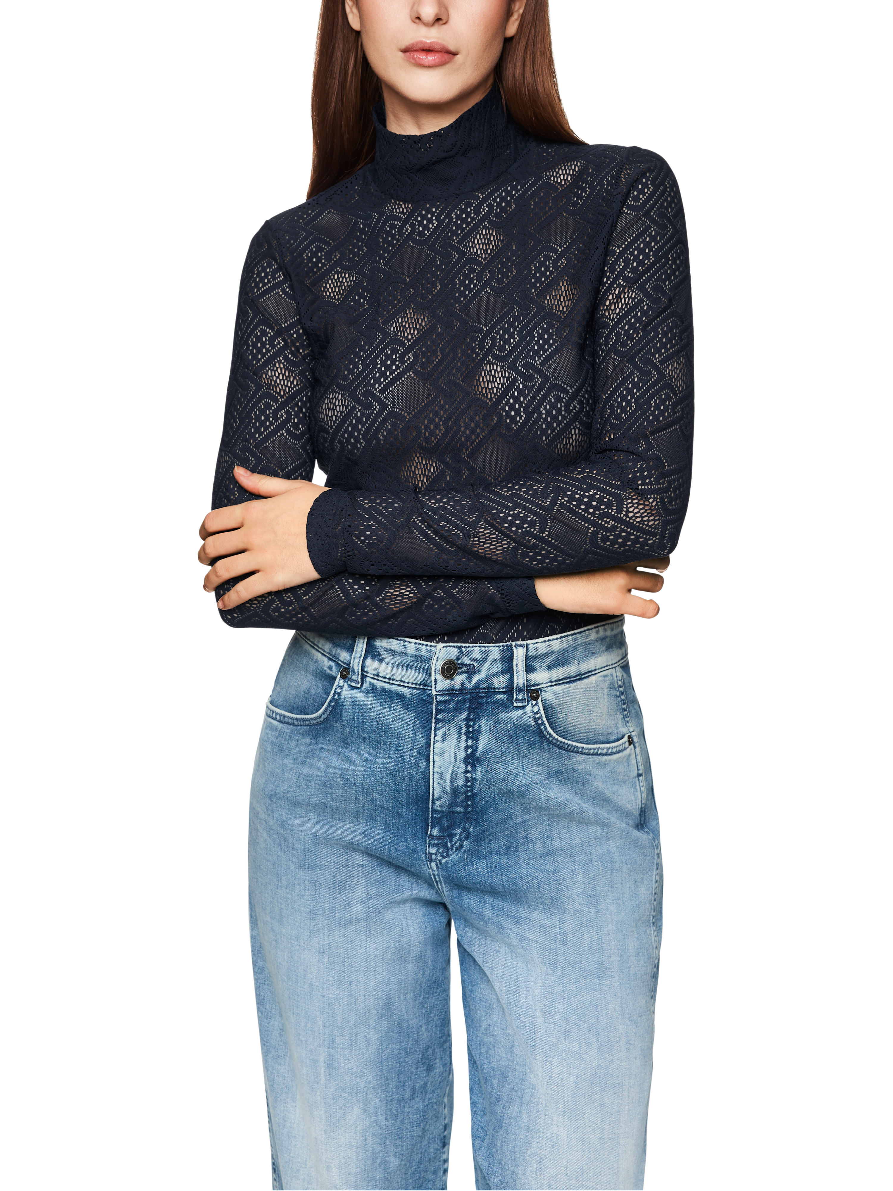 Shirt aus Logospitze