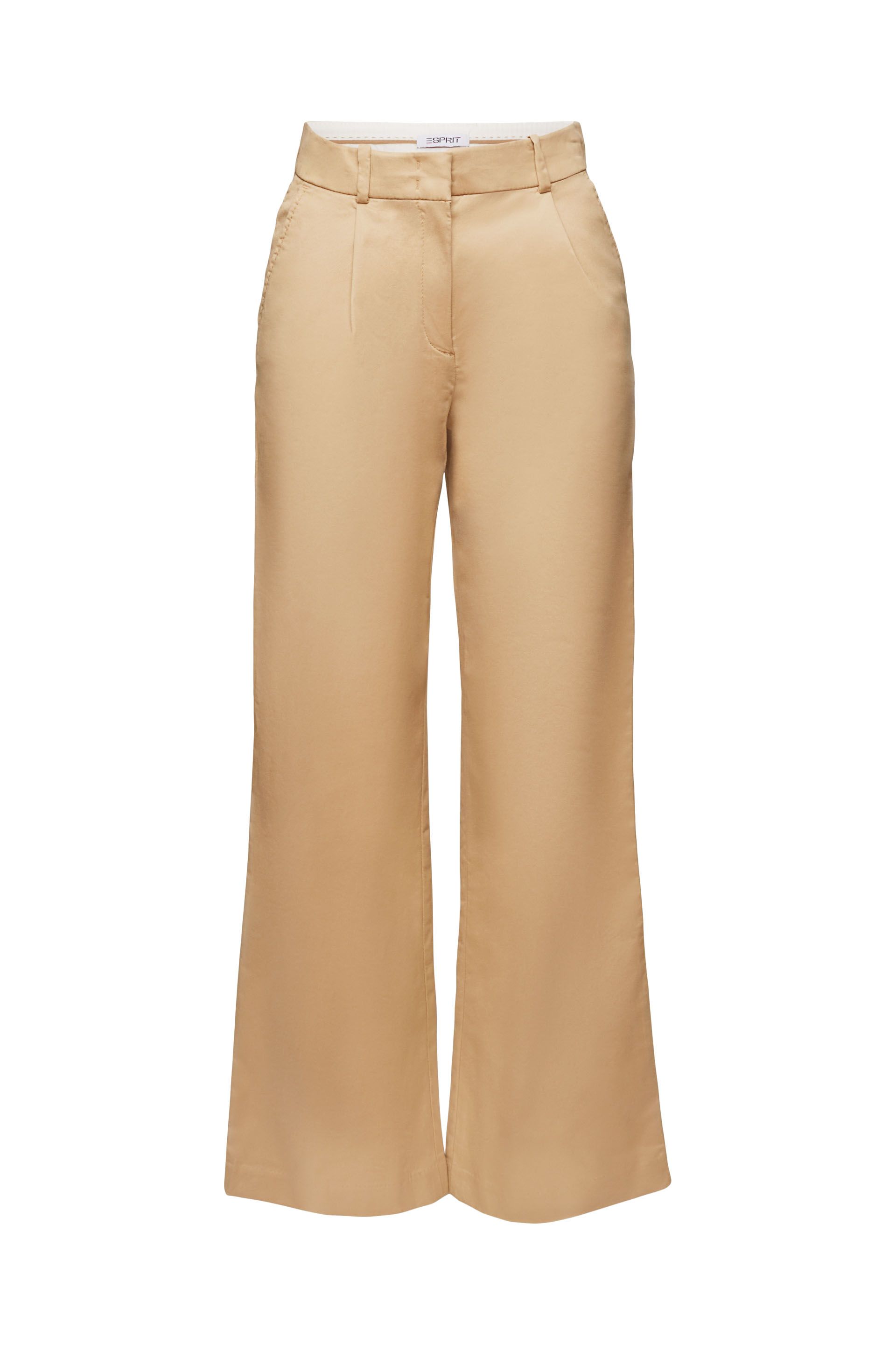 Chinohose mit weitem Bein