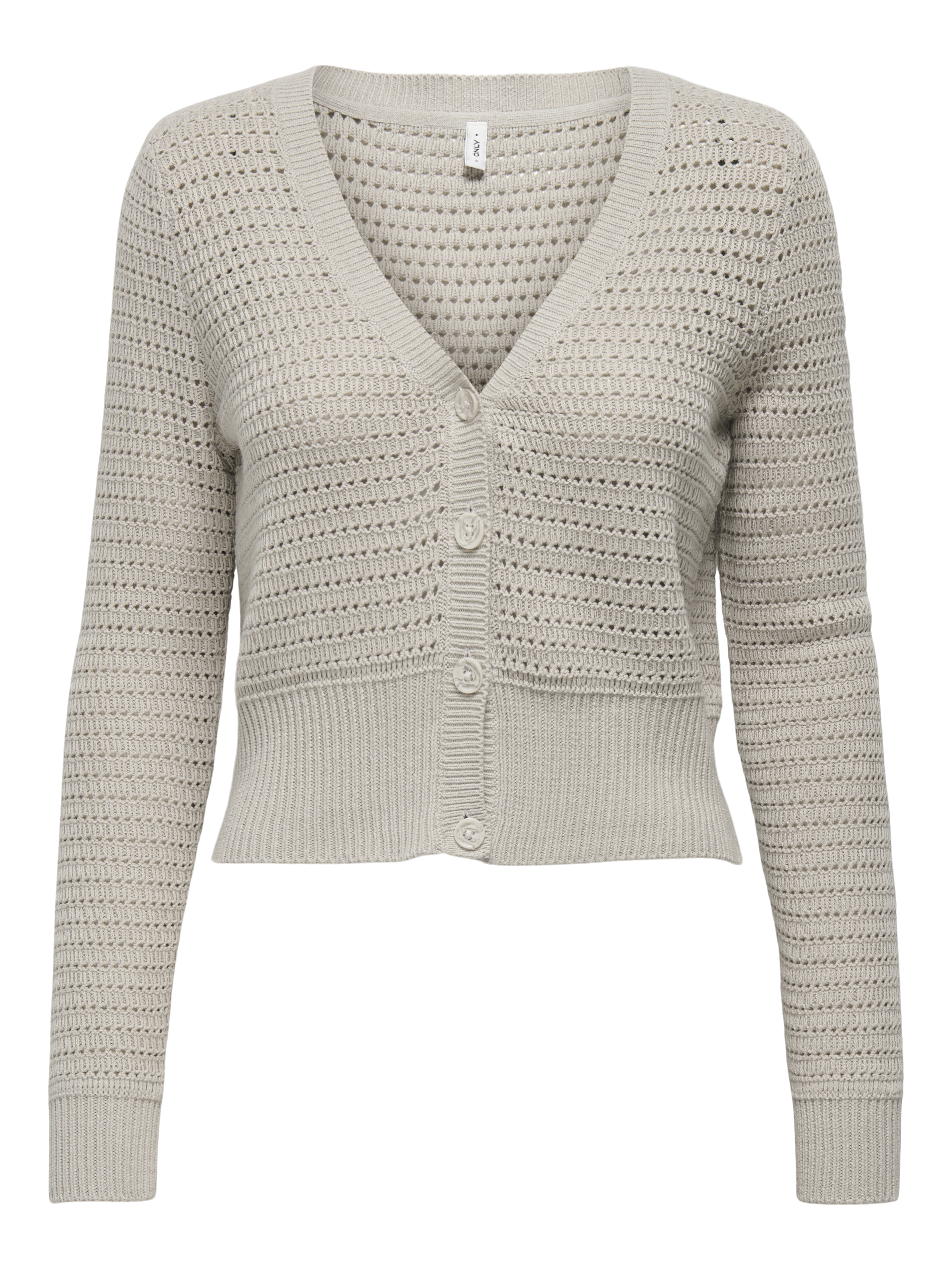 ONLROSEANN LS BUTTON V-NECK CARDIGAN KNT