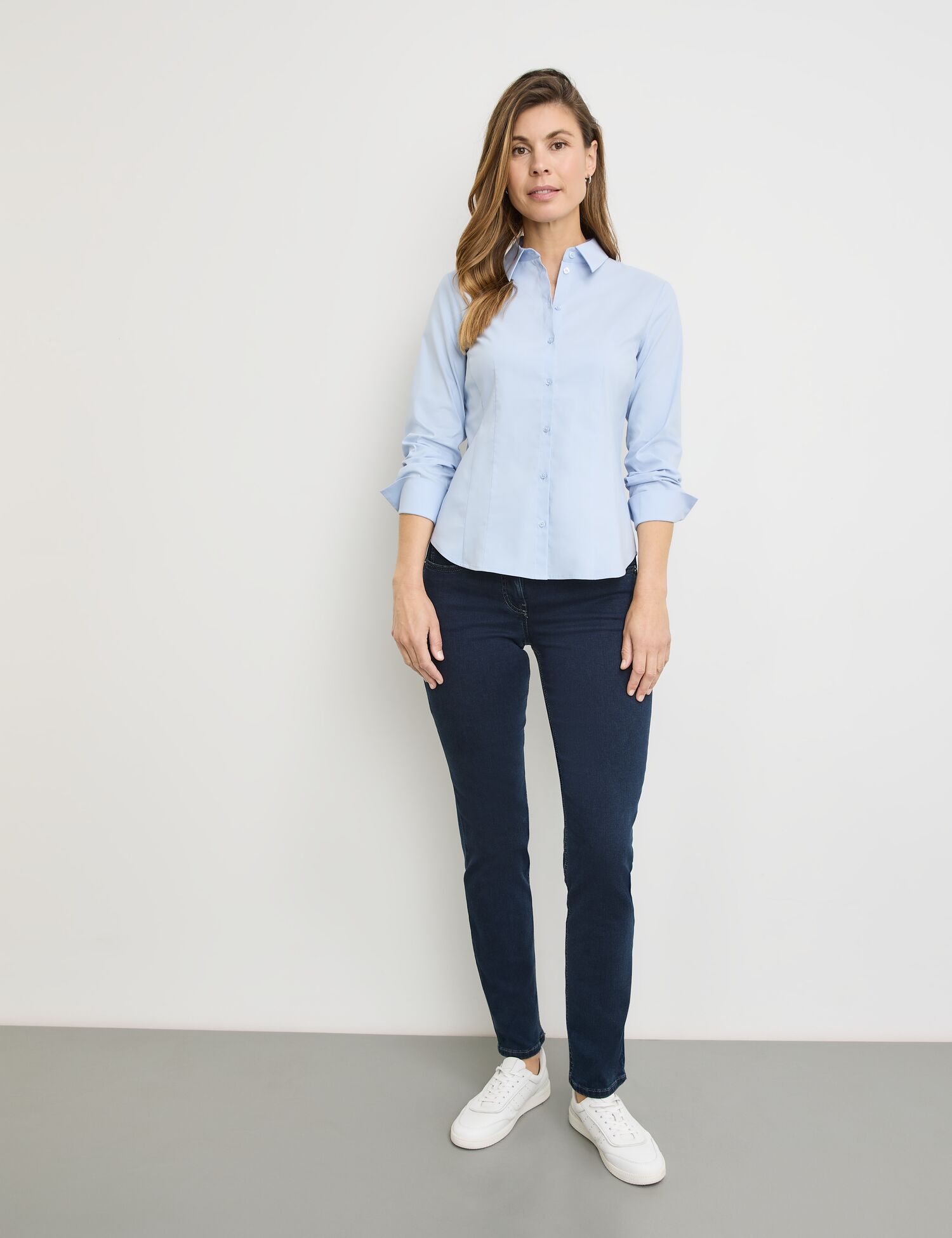 Klassische Hemdbluse