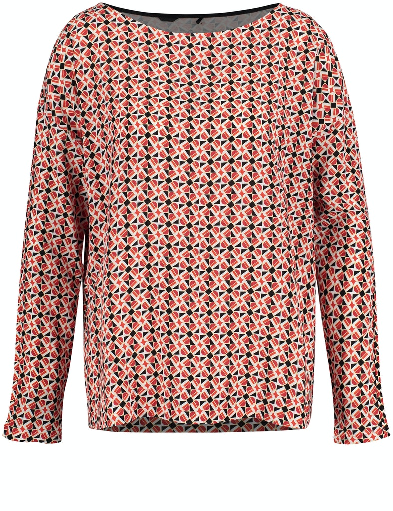 Longsleeve mit grafischem Muster EcoVero