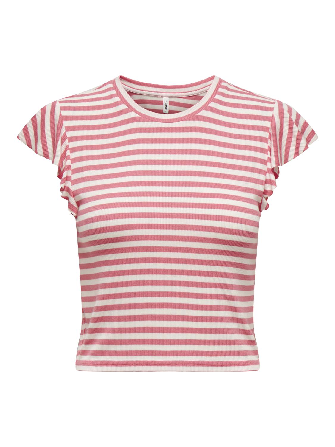 ONLBELIA S/L FRILL TOP BOX JRS