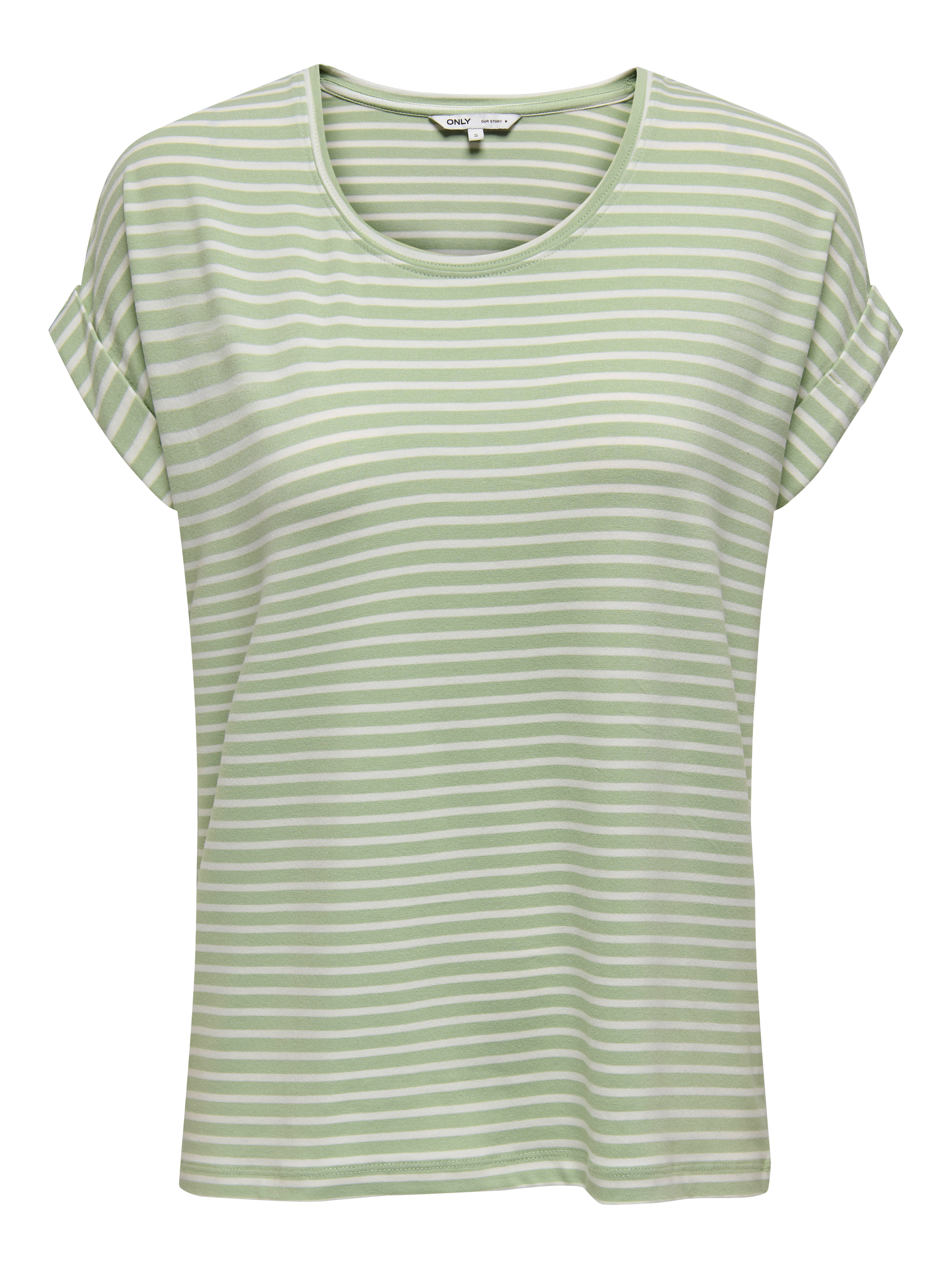 ONLMOSTER STRIPE S/S O-NECK TOP JRS NOOS