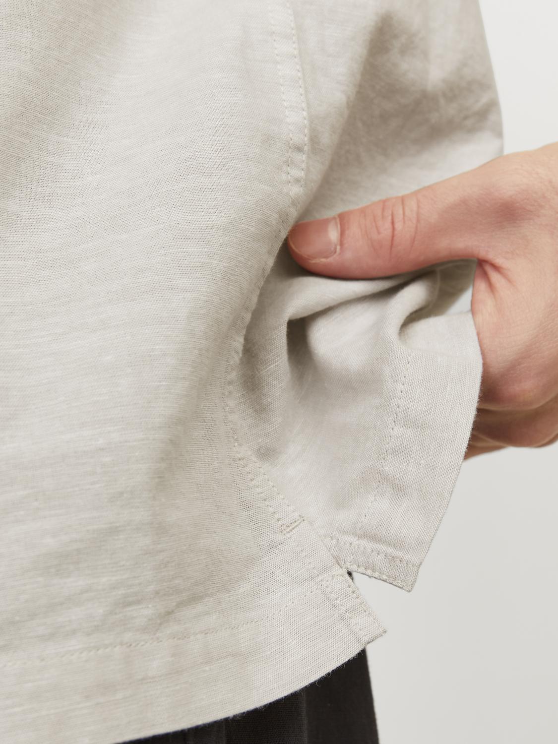 JJESUMMER RESORT LINEN BLEND SHIRT SS SN