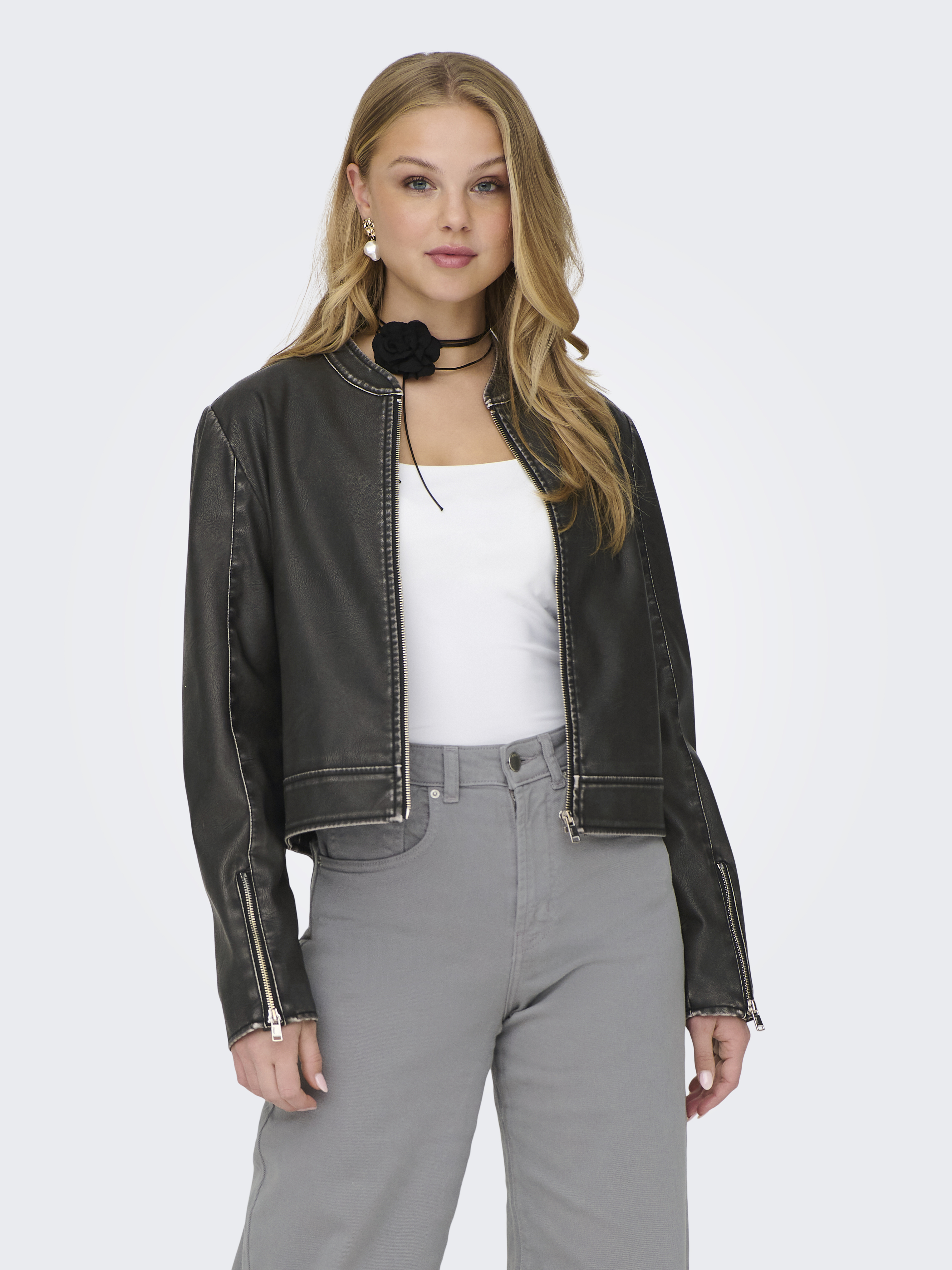 ONLMINDY FAUX LEATHER JACKET OTW