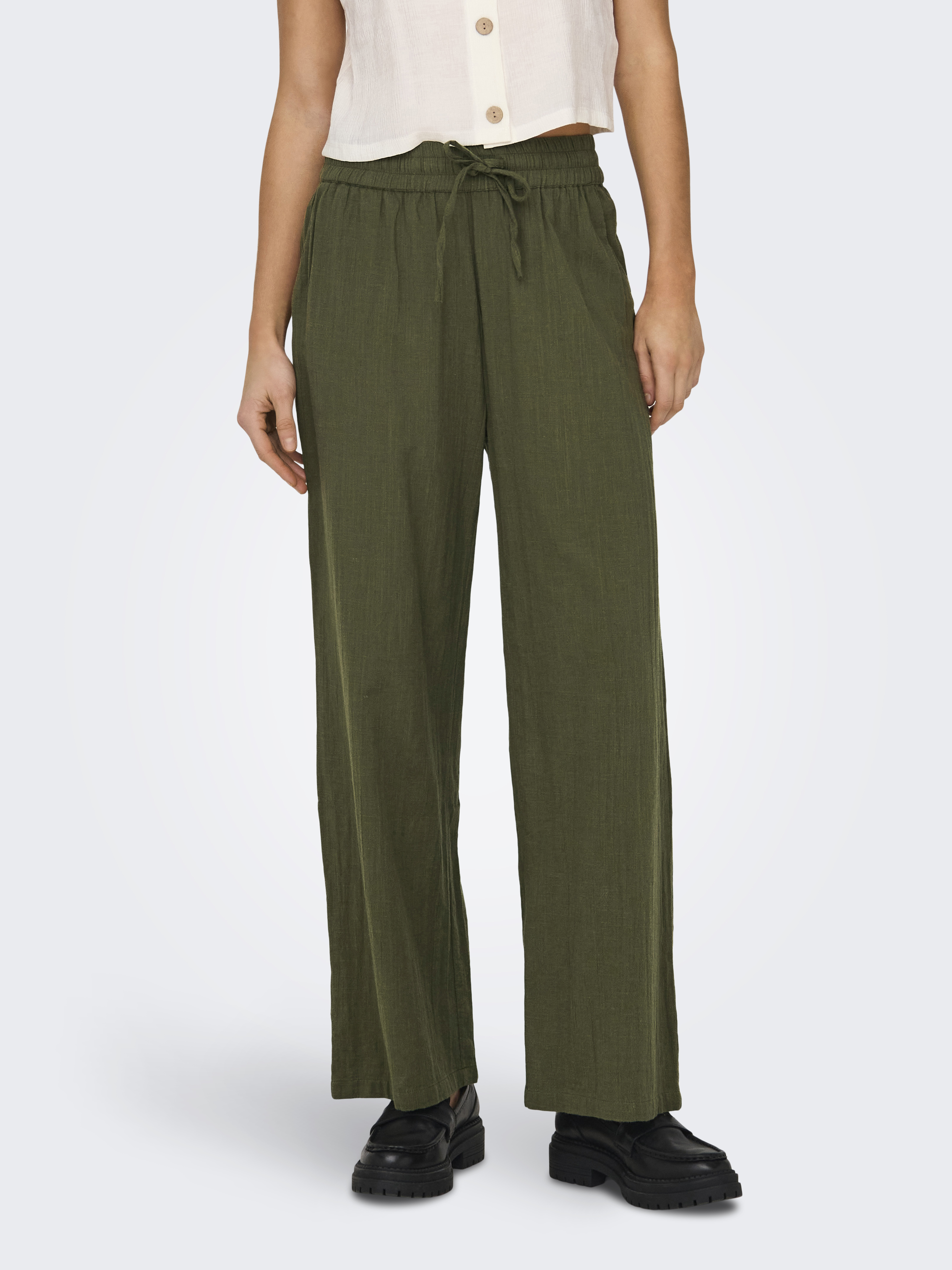 ONLTIZANA COTTON LOOSE PANTS WVN NOOS