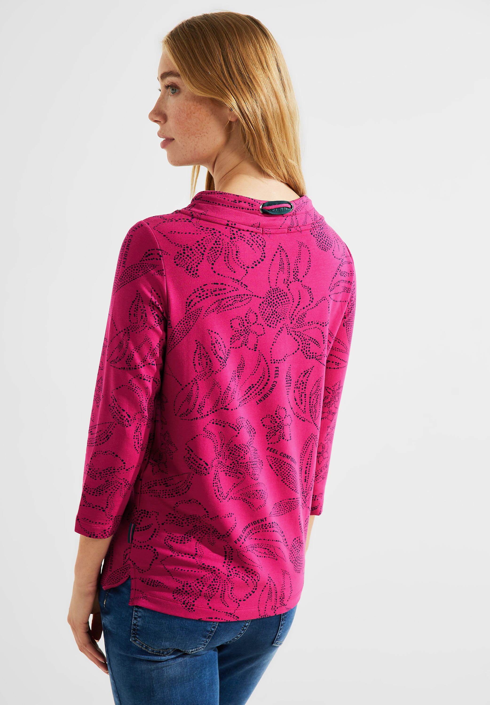 Damenshirt mit Blumenprint