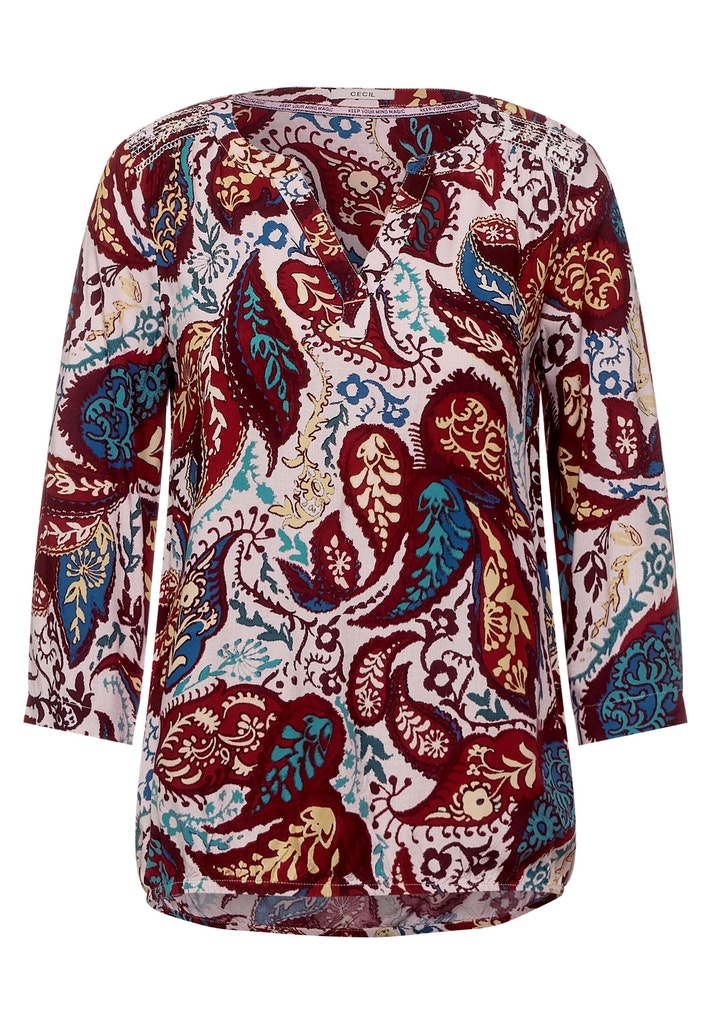 Paisley Print Bluse