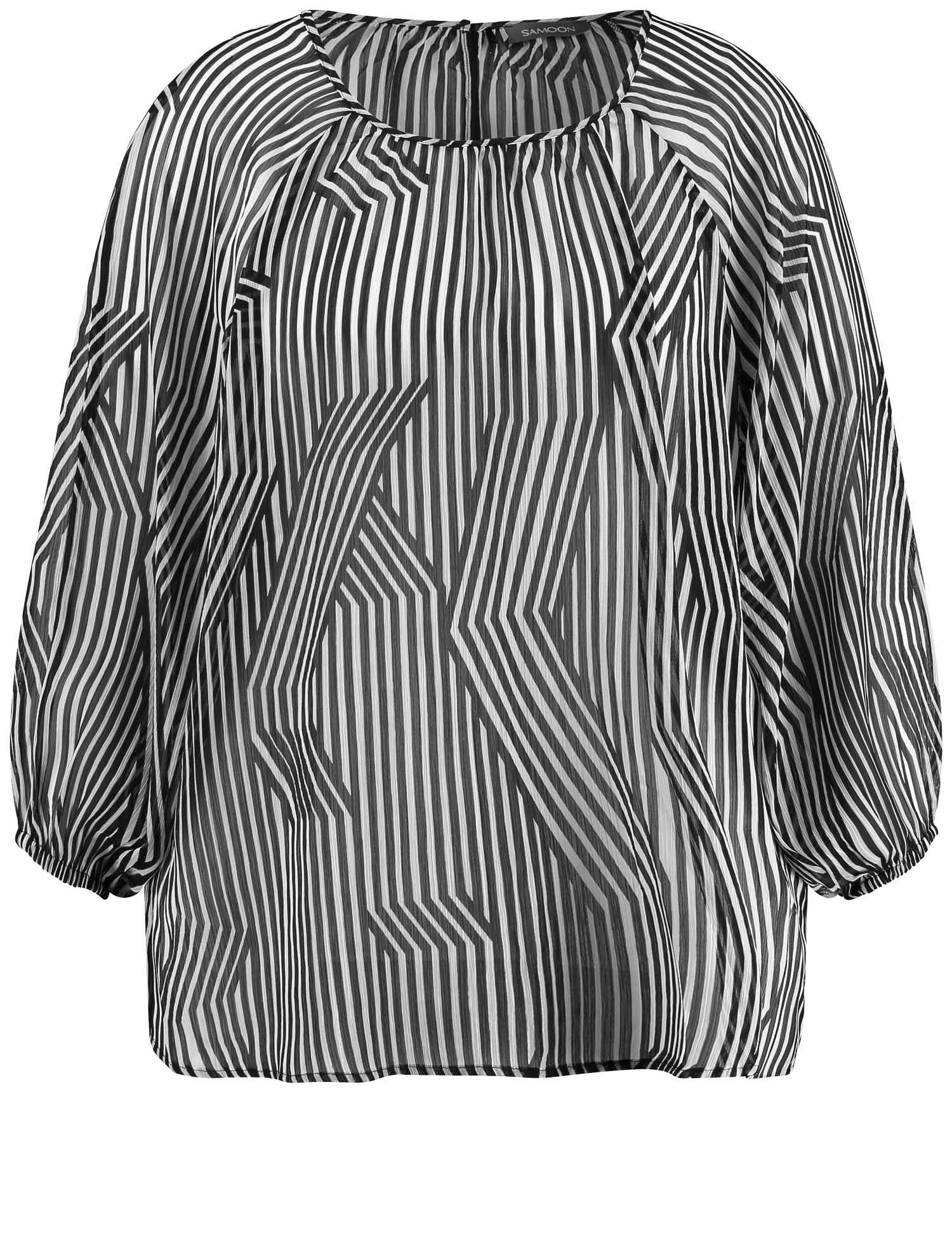 Chiffonbluse mit 3/4 Arm