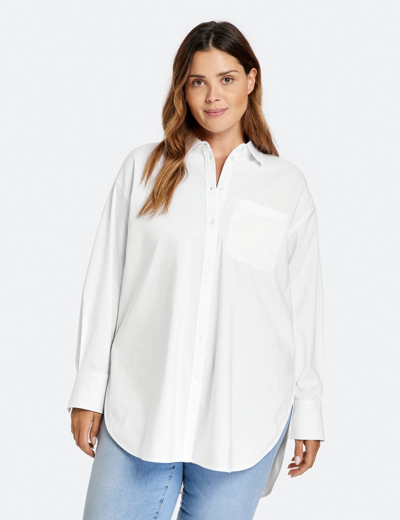 Klassische Longbluse Organic Cotton