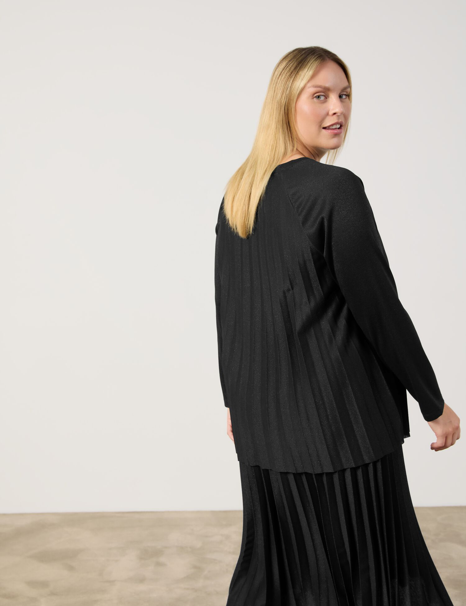 Ausgestellter Pullover  mit Glitzer-Effekt