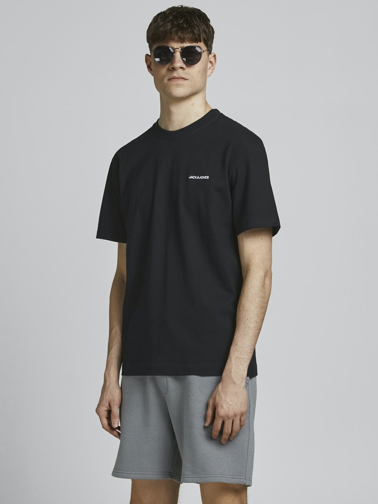 JJERELAXED CORP EMB TEE SS O-NECK NOOS