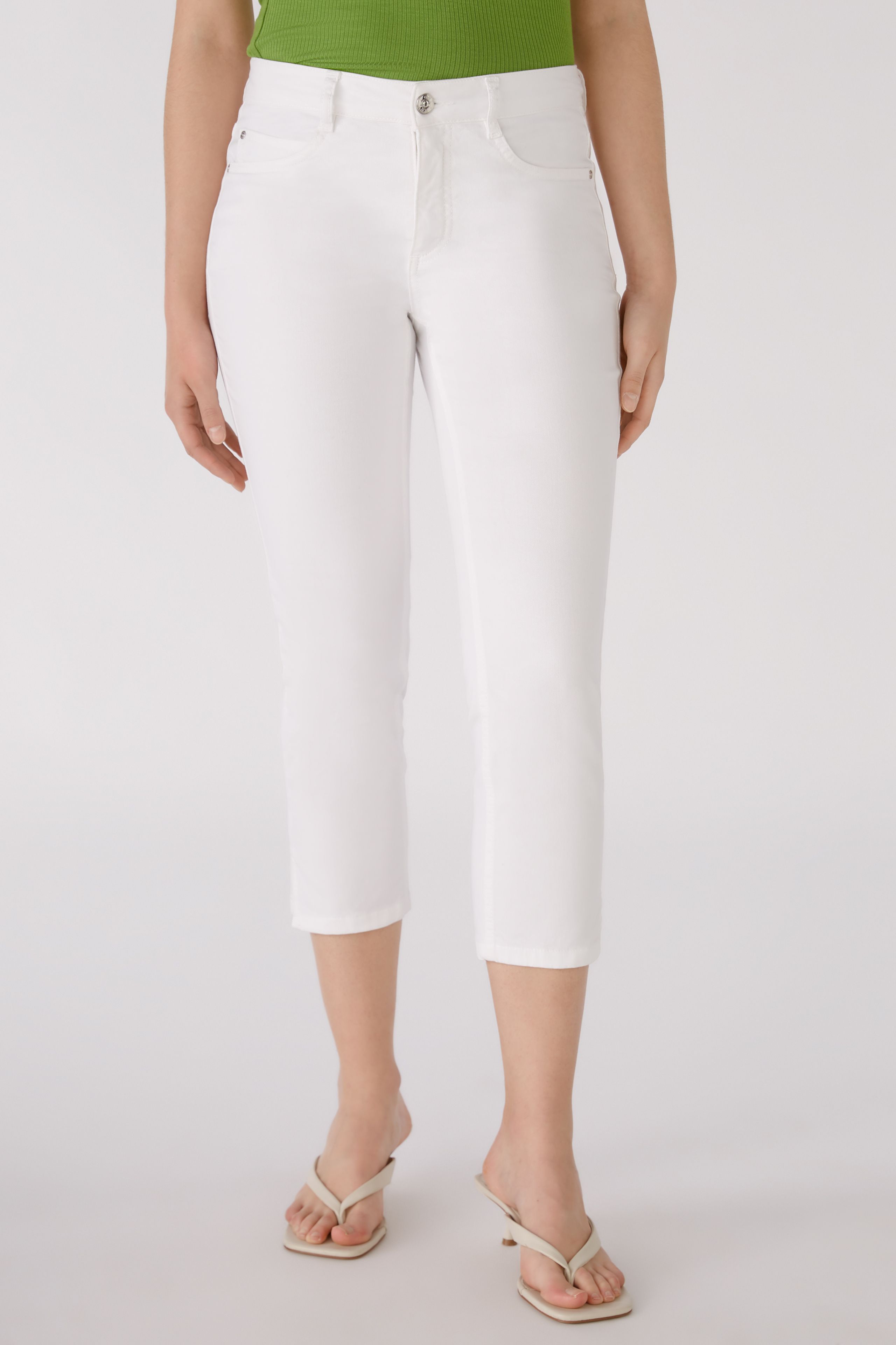 Caprihose slim fit, mid waist