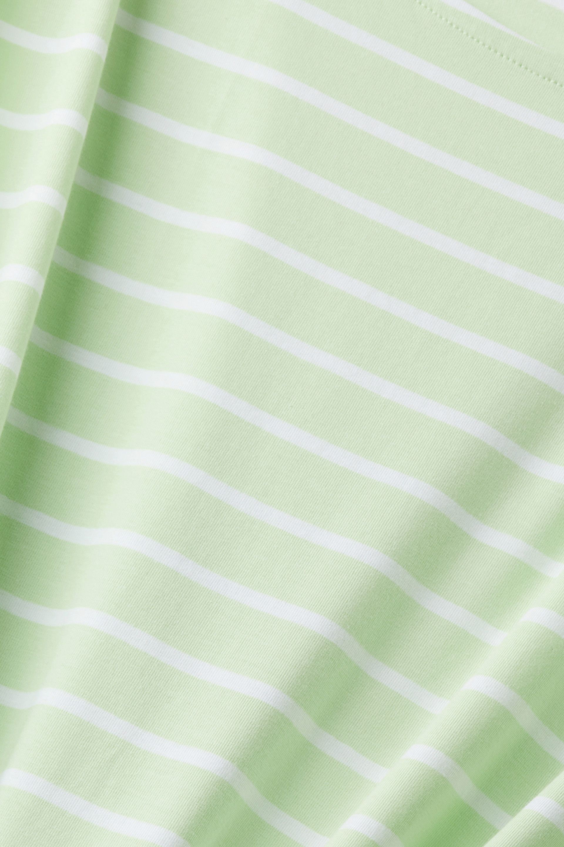 Gestreiftes Baumwoll-T-Shirt