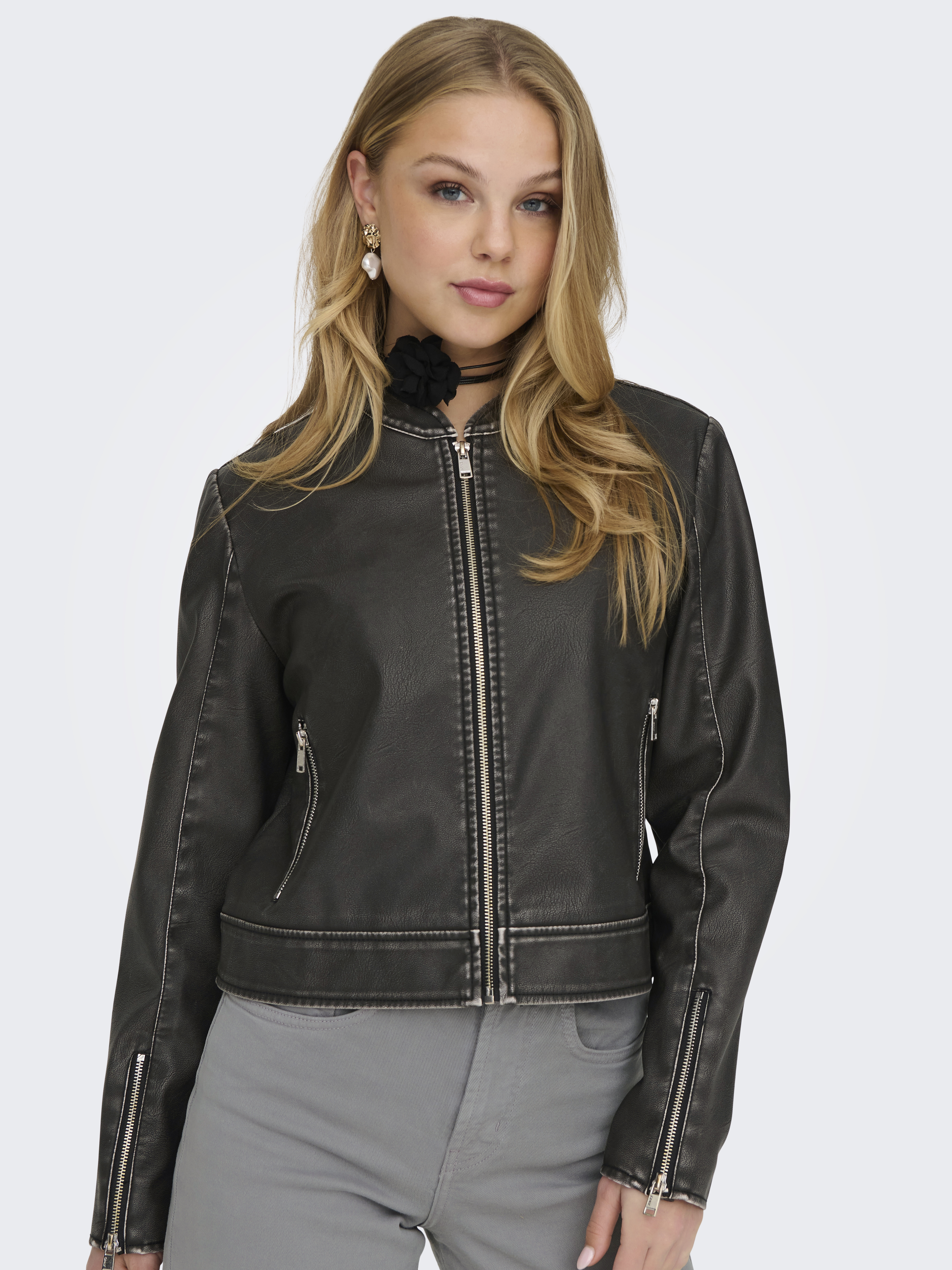 ONLMINDY FAUX LEATHER JACKET OTW