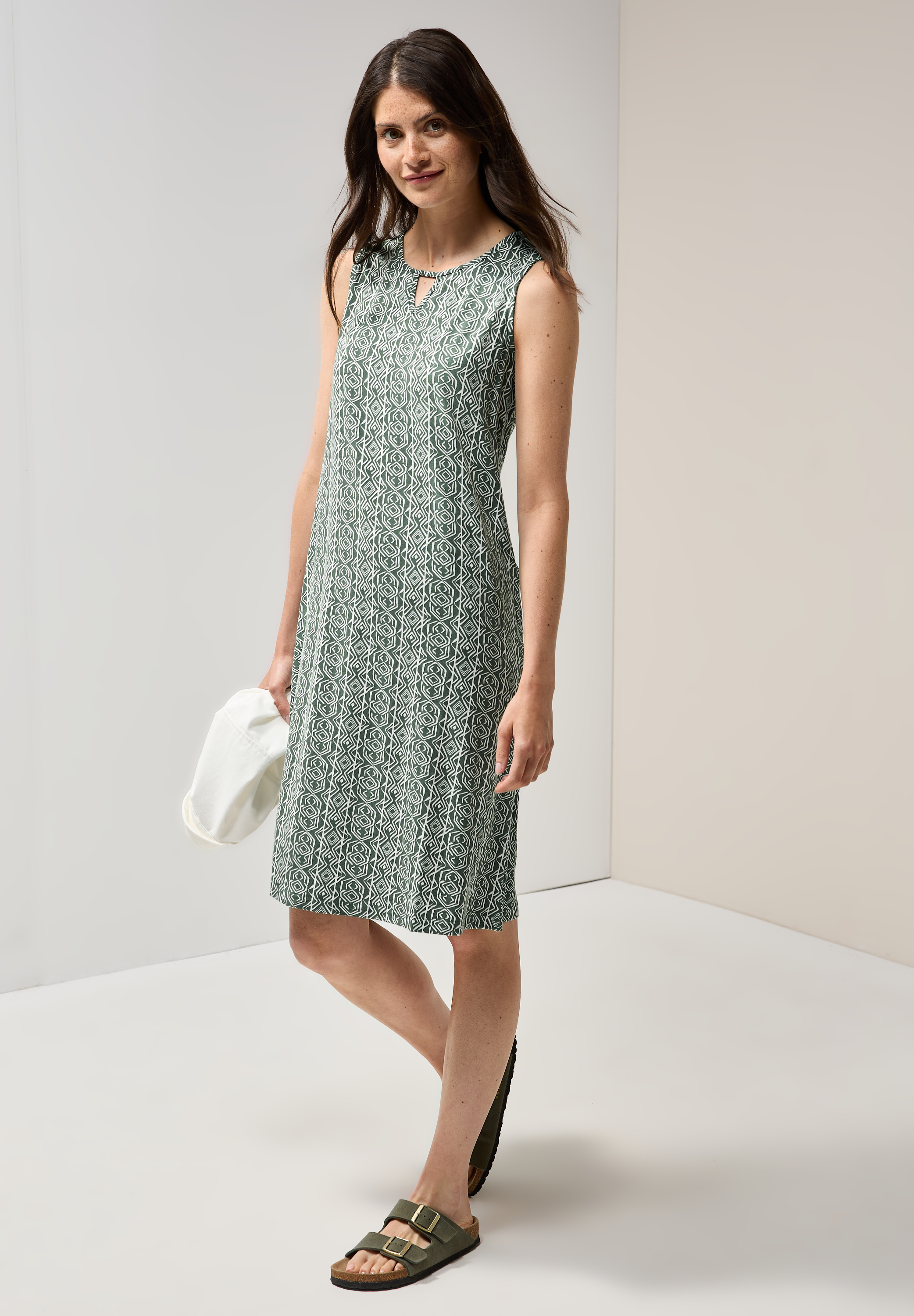 Gemustertes Jersey-Kleid