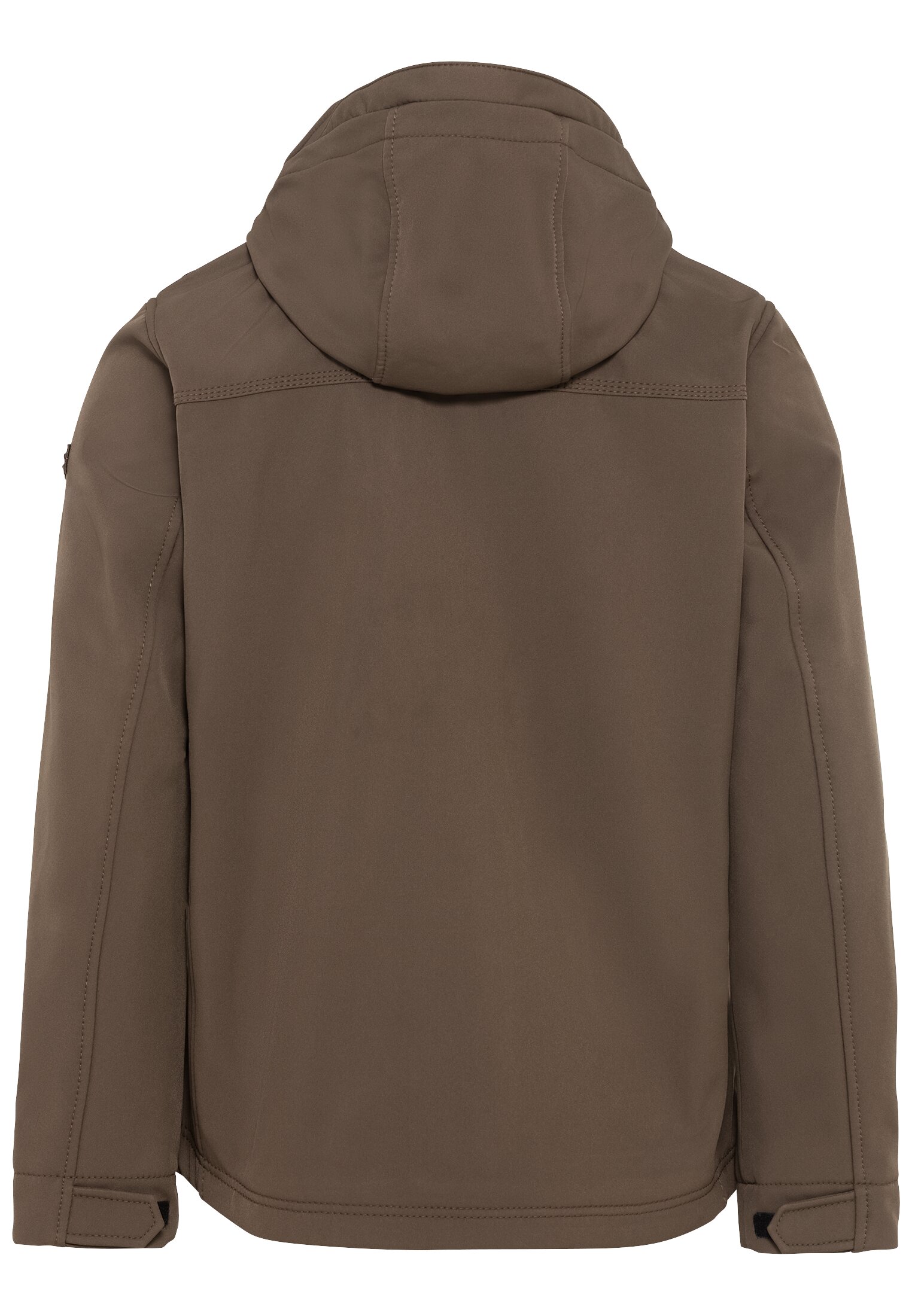 Softshelljacke mit abnehmbarer Kapuze