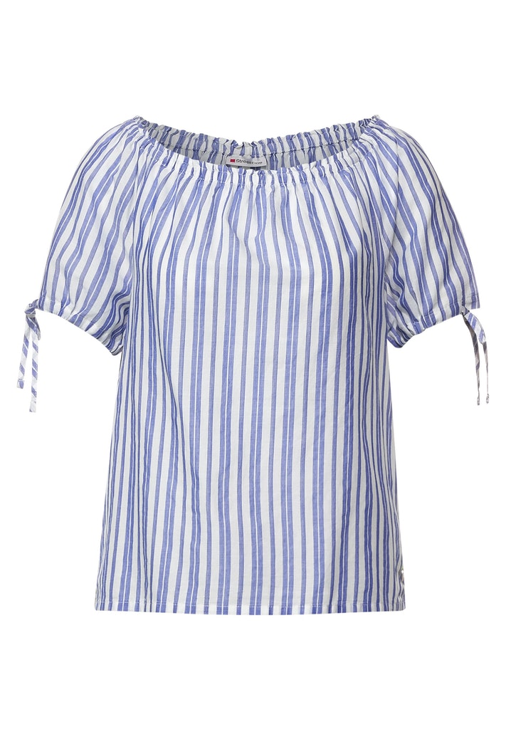 Gestreifte Carmenbluse