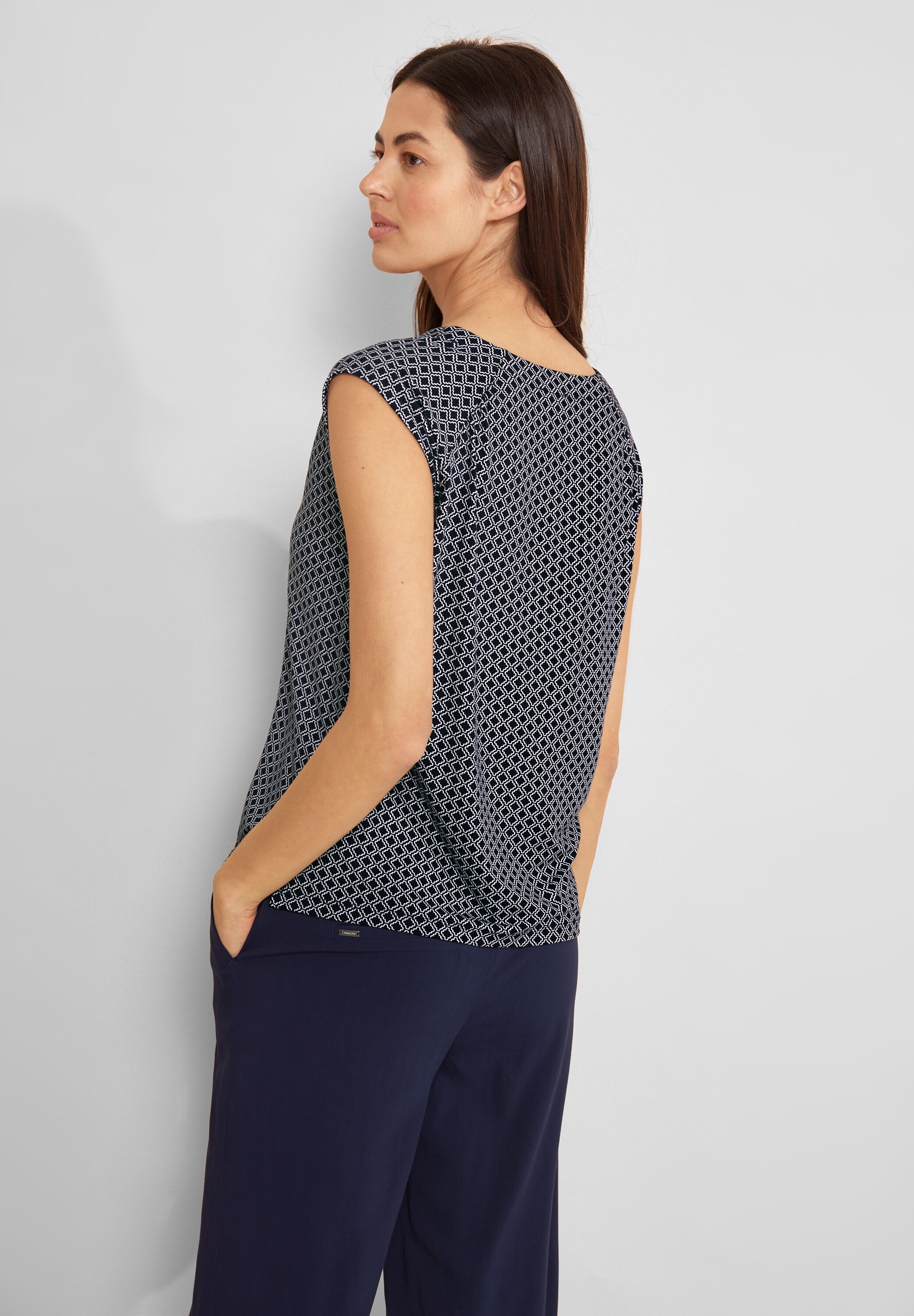 Jersey Top mit Print