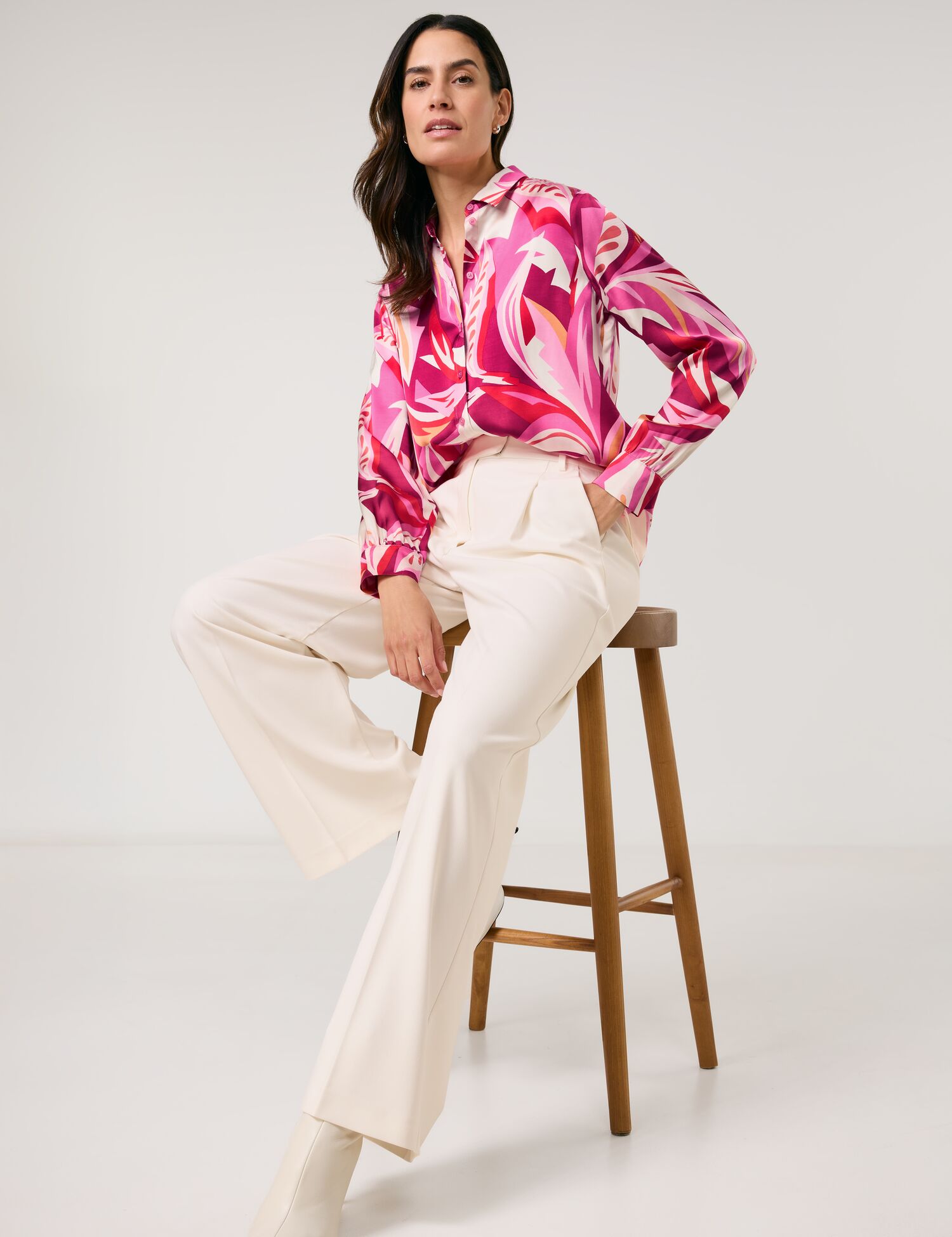 Elegante Hose mit weitem Bein