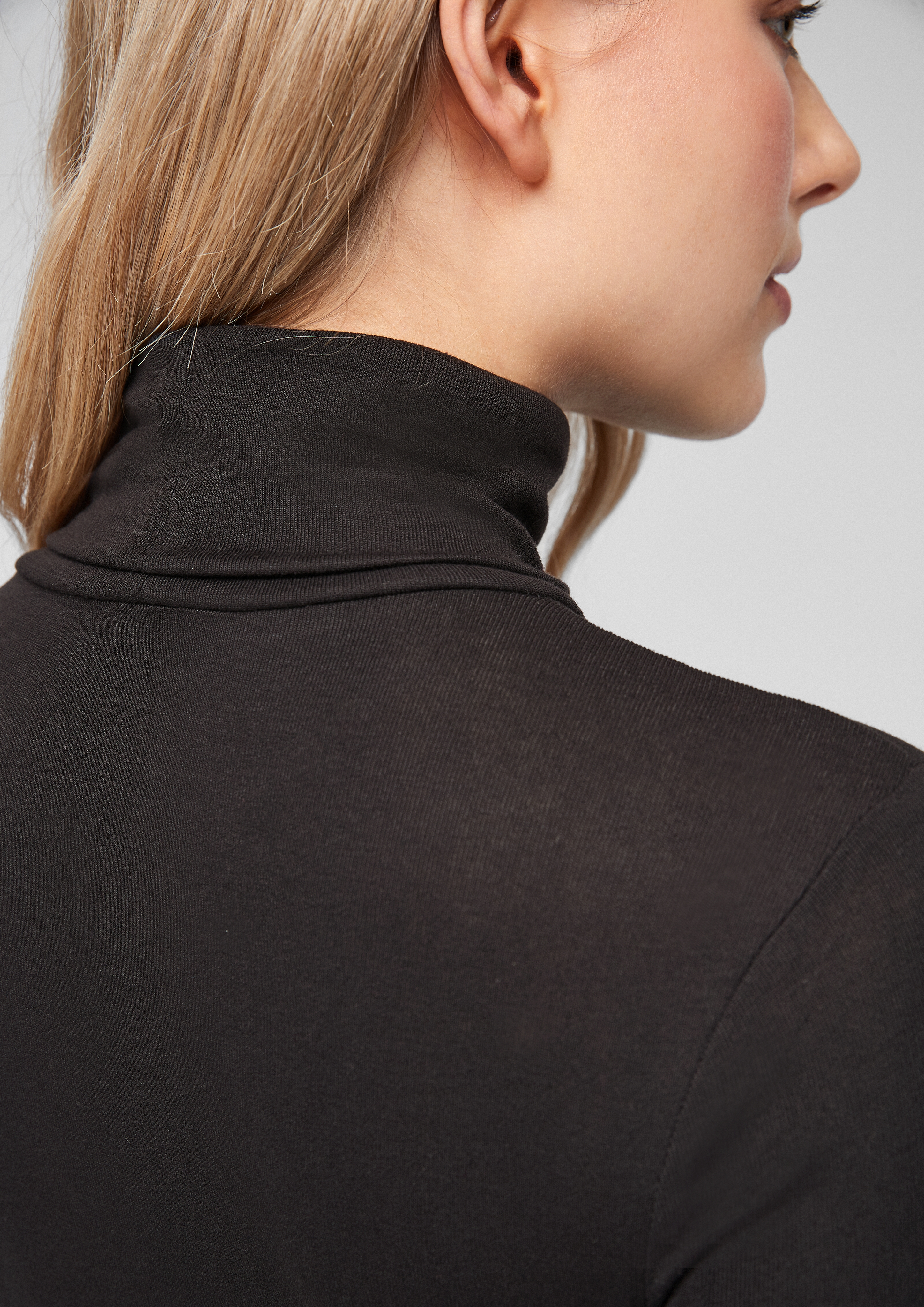 Rippware-Langarmshirt
