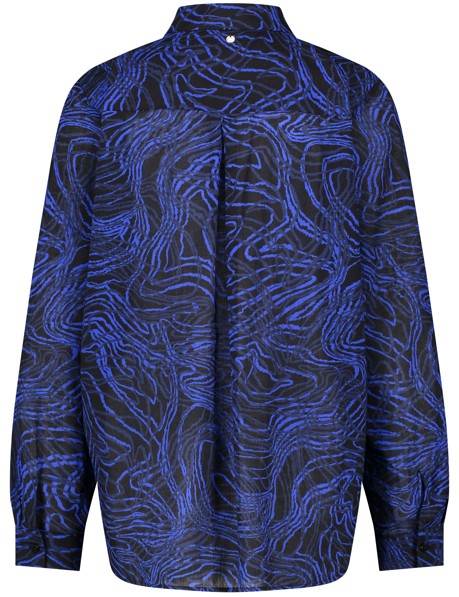 Hemdbluse mit Wellendessin