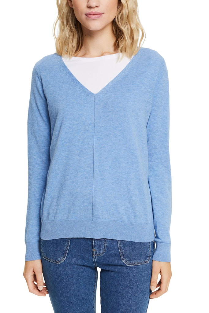 Feinstrickpullover aus 100% Baumwolle