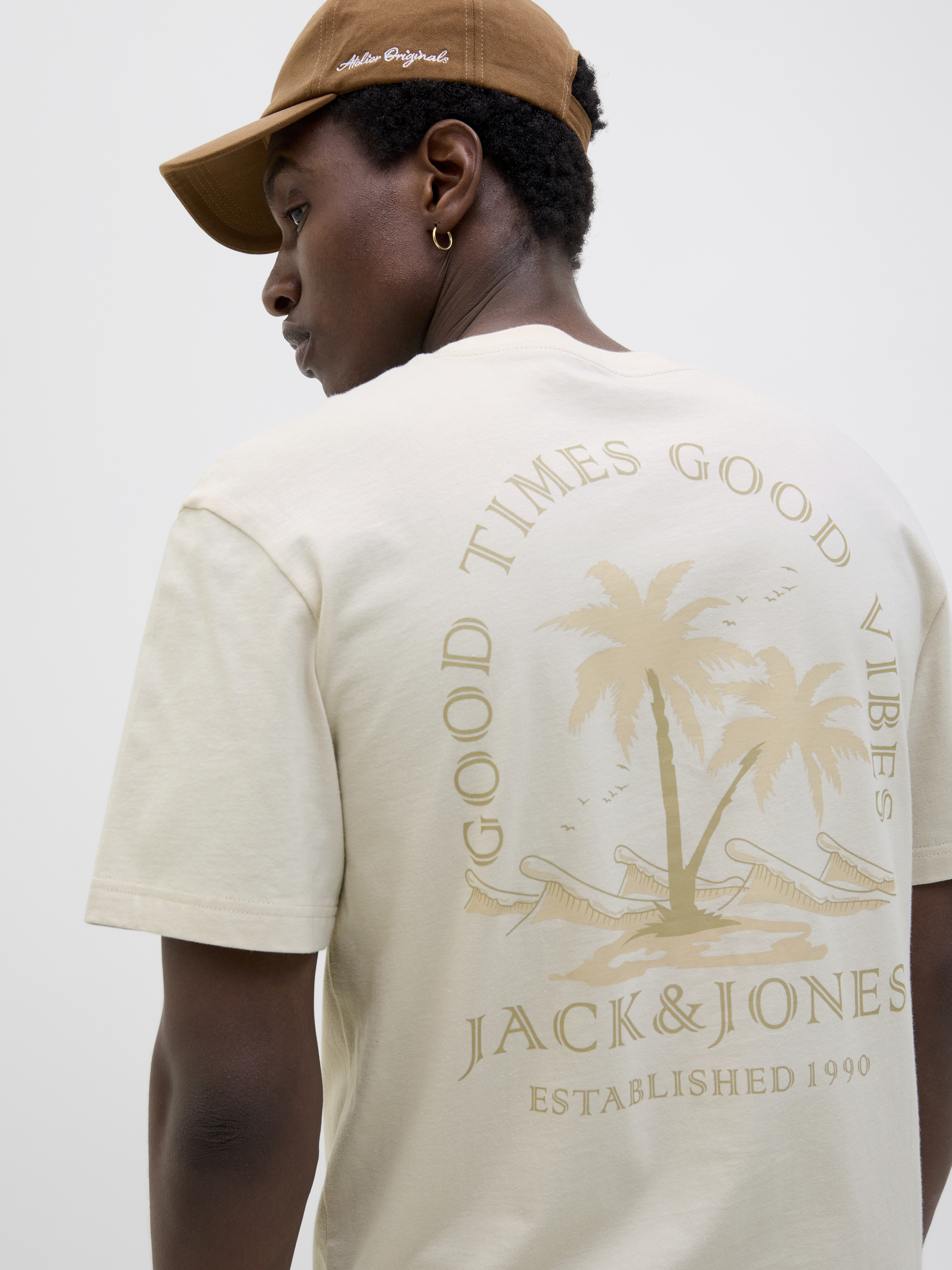 JJSUMMER VIBES TEE SS CREW NECK LN