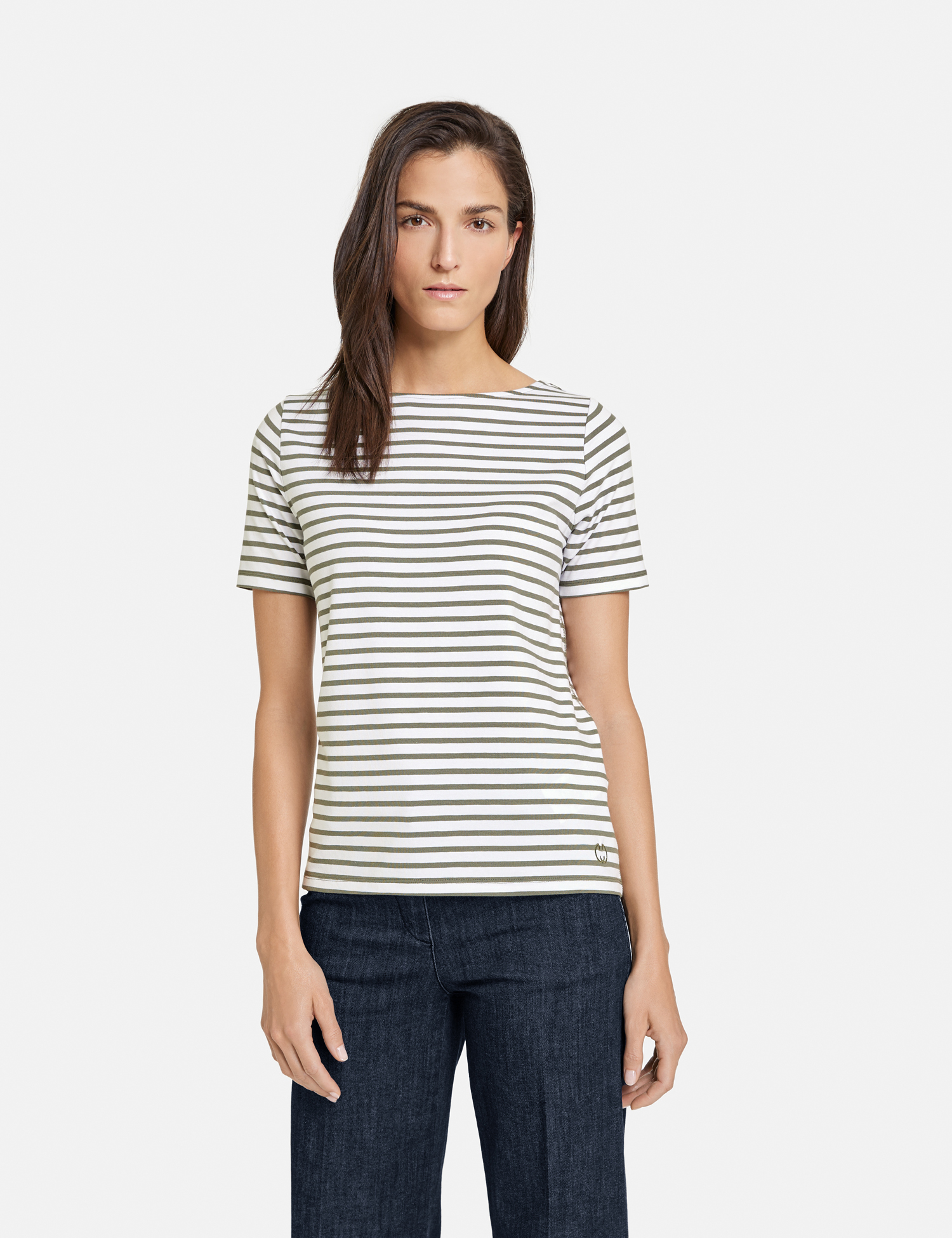 Gestreiftes Basic T-Shirt