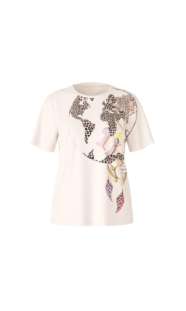 T-Shirt mit Leo-Print „Rethink Together“