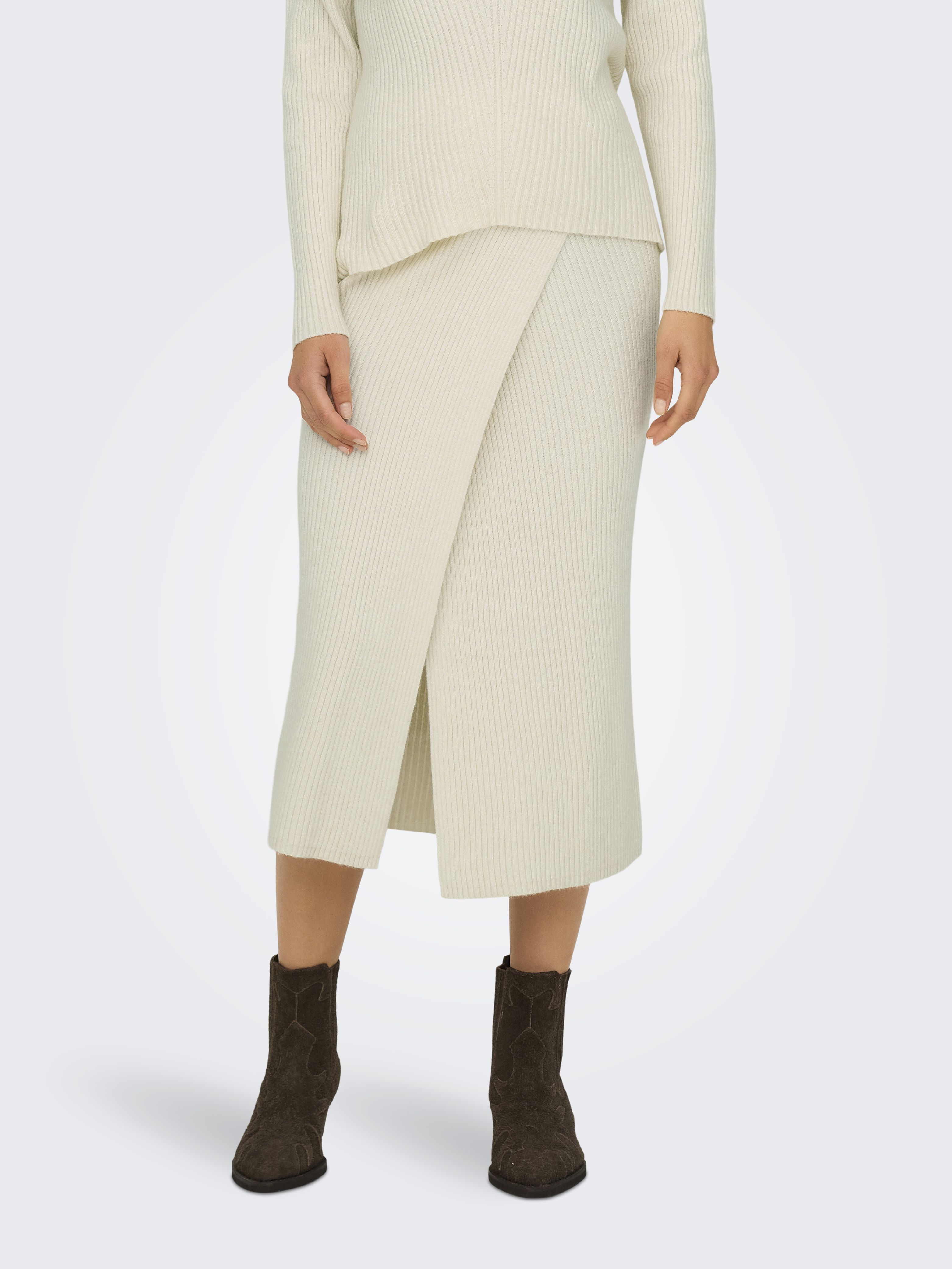 ONLKATIA MIDI WRAP SKIRT CC KNT