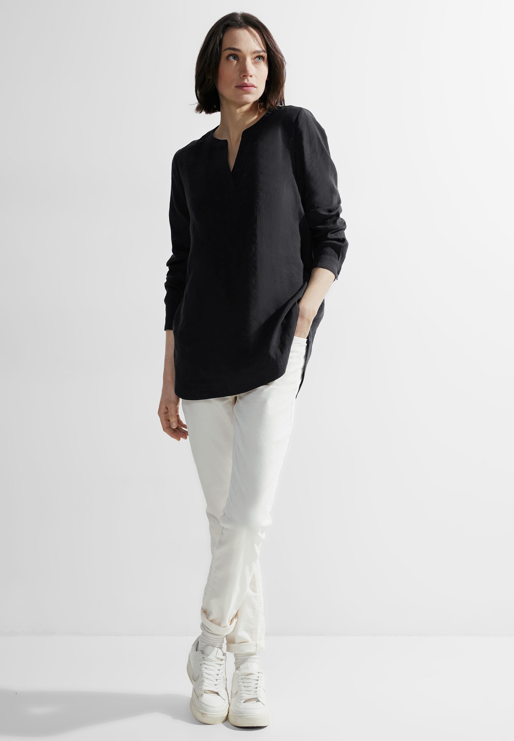 Lässige Longbluse
