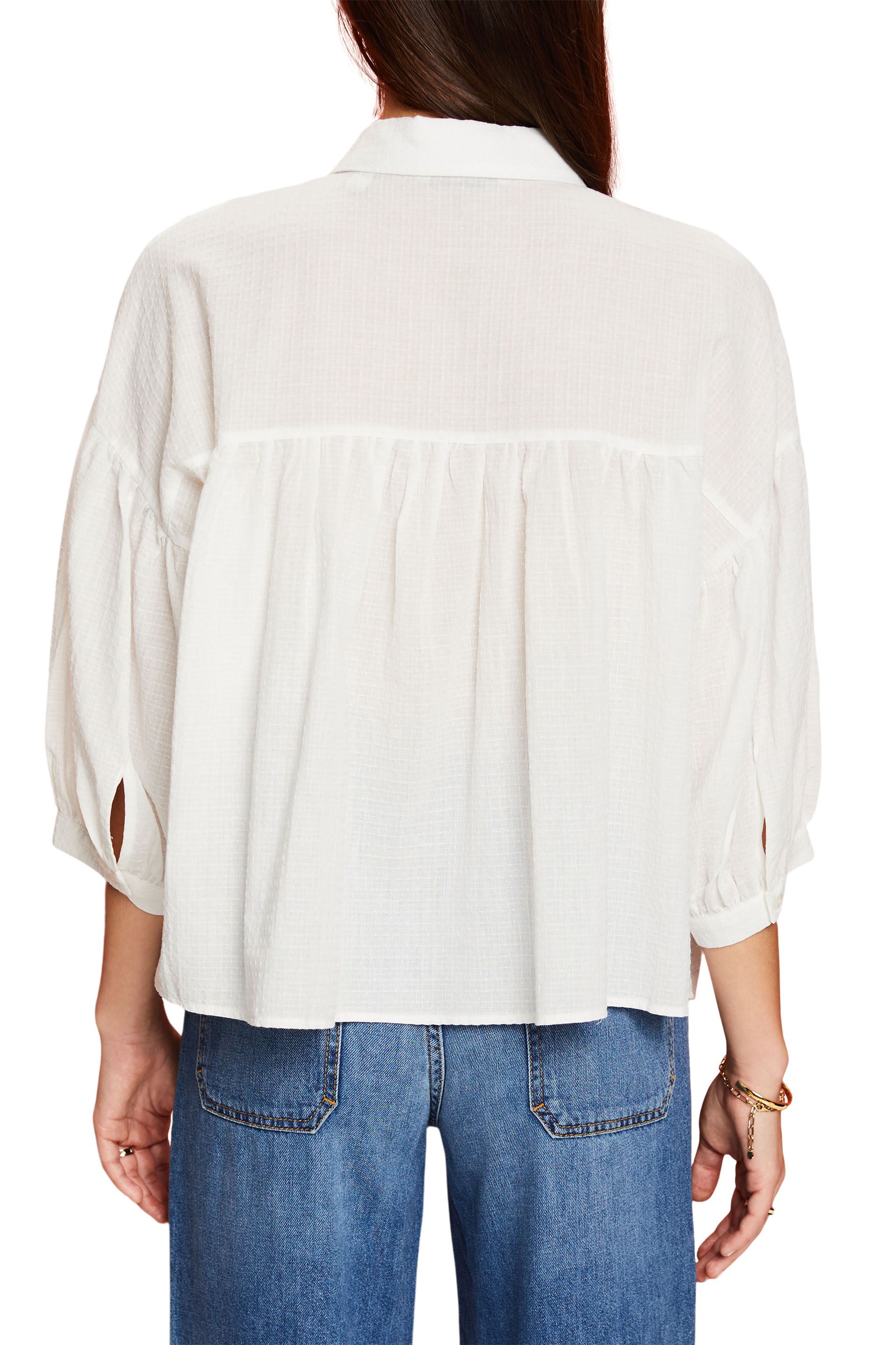 Women Blouses woven 3/4 sleeve