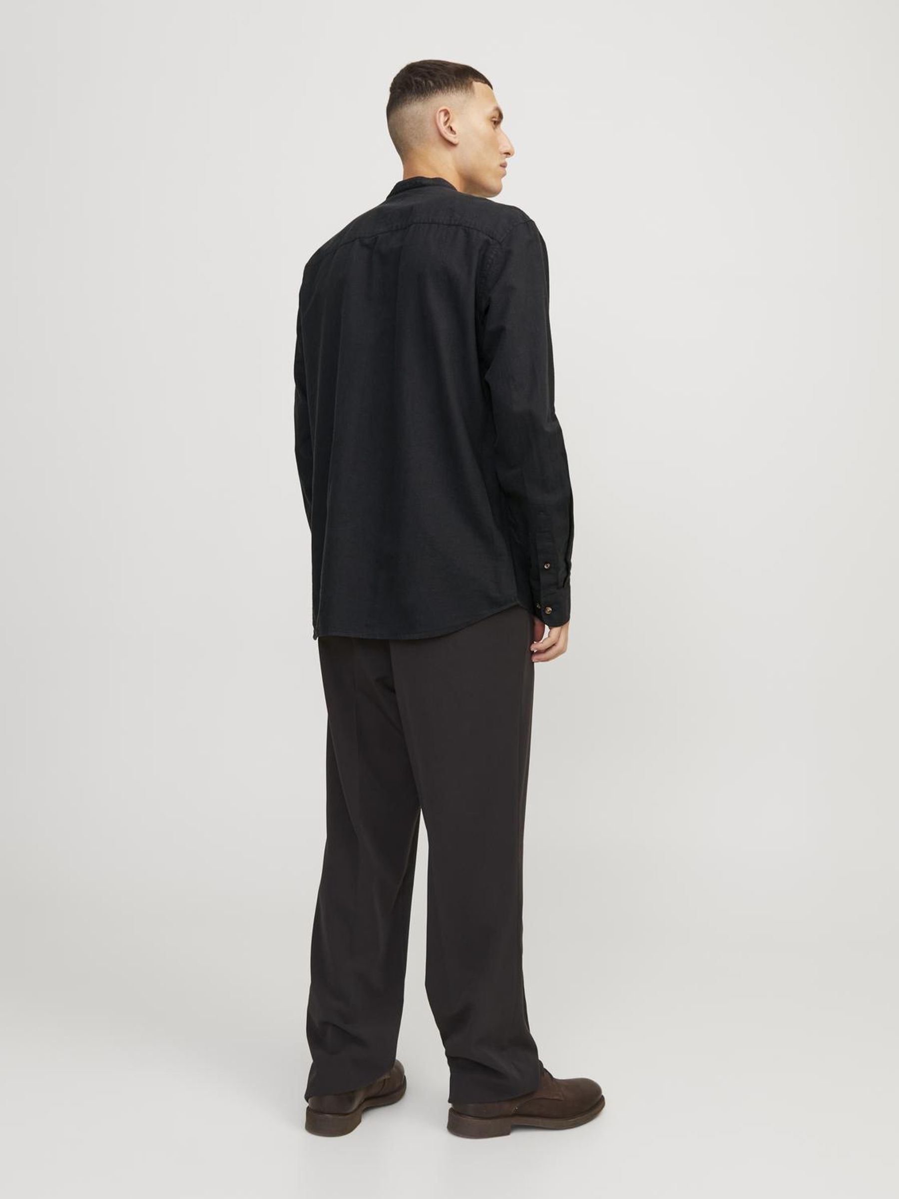 JJESUMMER BAND LINEN BLEND SHIRT LS SN