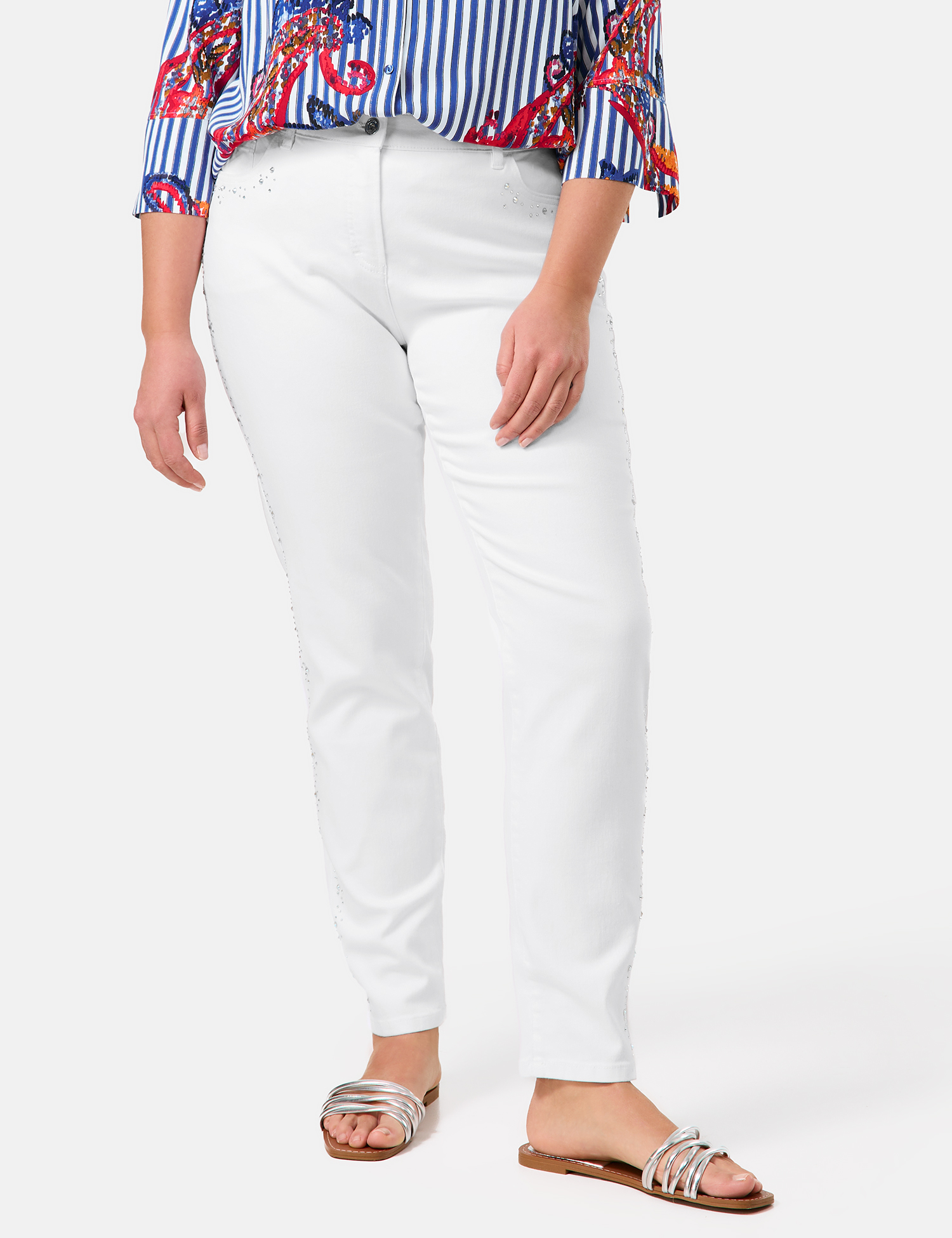 5-Pocket Jeans mit Nieten-Dekor Betty Jeans