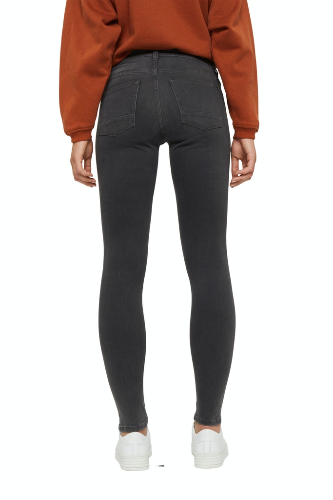 Jeans mit Knopfleiste und Kaschmir-Touch