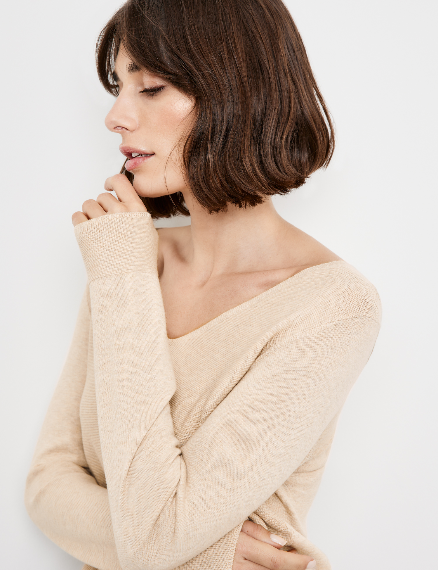 Pullover mit V-Ausschnitt