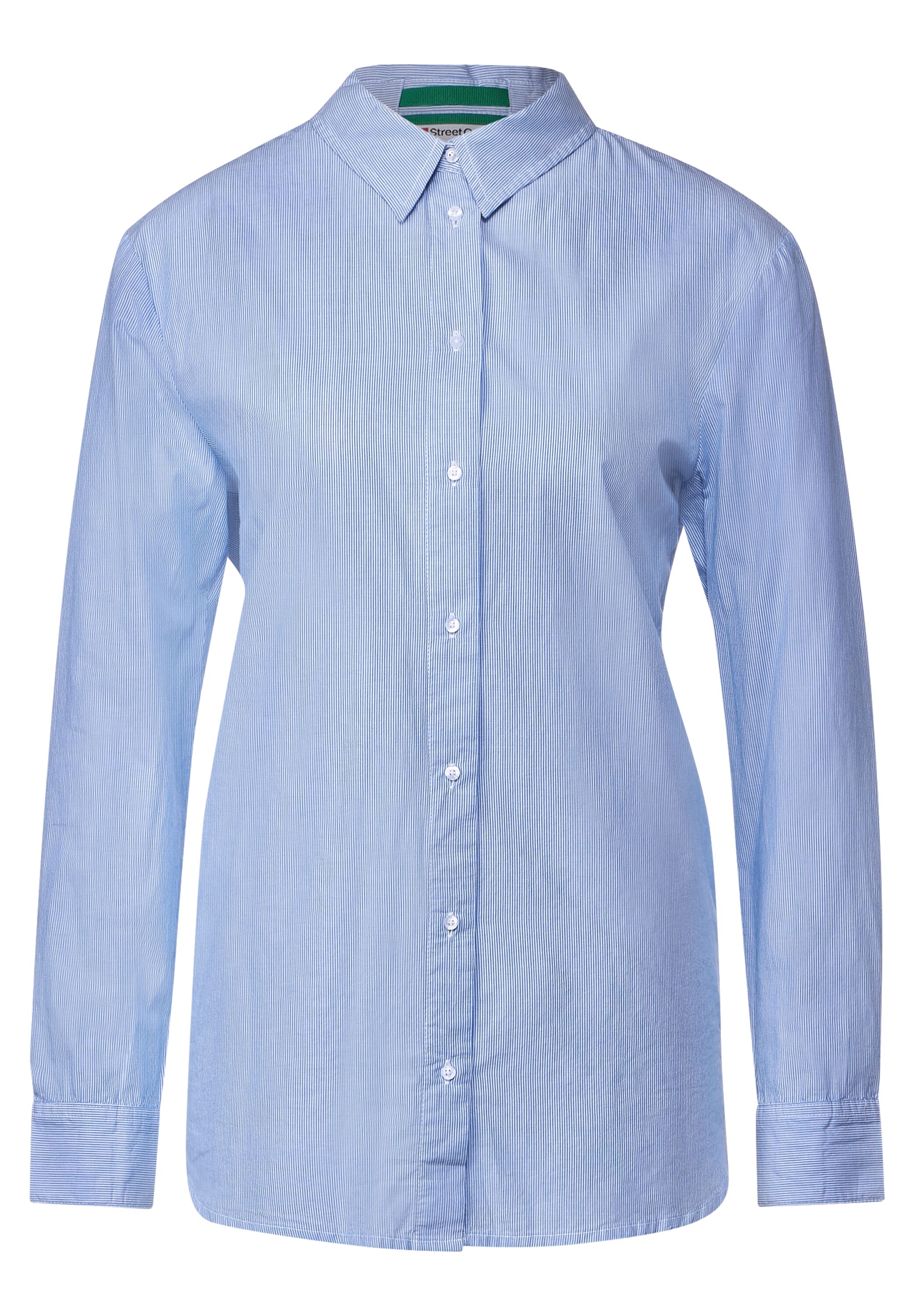 Longbluse mit Knopfleiste